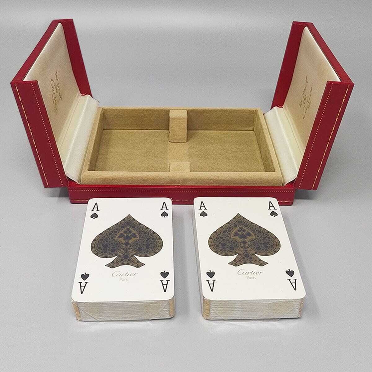 Speelkaartenbox van Cartier, jaren 1970, uitstekende staat, gemaakt in Frankrijk photo vinterior
