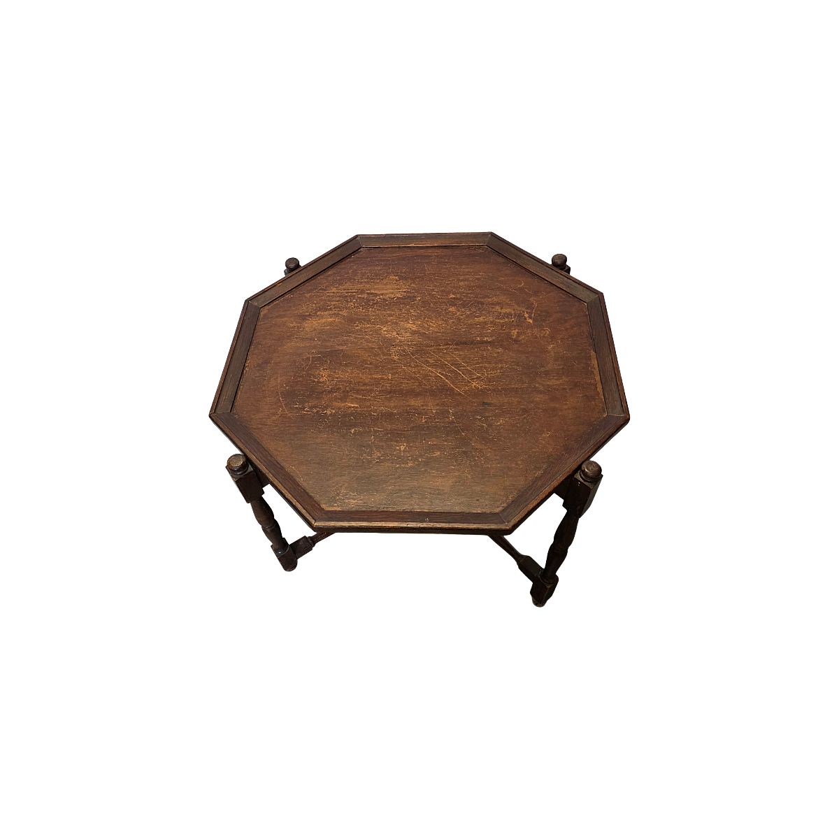 Antieke Engelse opklapbare bijzettafel, ca. 1900 photo for sale