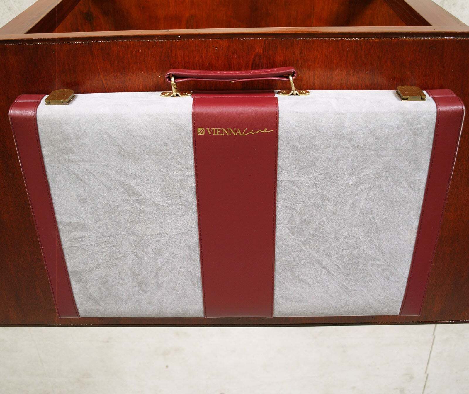 Elegant Vintage Viennaline Backgammon Presentation Game Set — Circa 2000 photo vintage