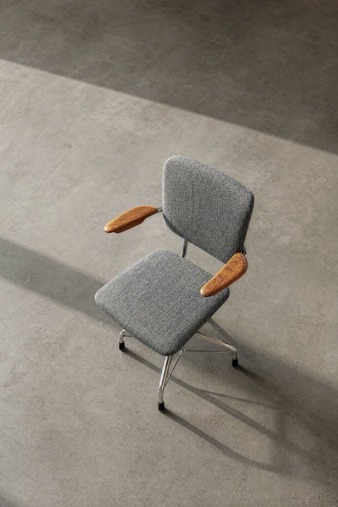 628.0 Mid-Century Scandinavian Modern Industrial Office Swivel Chair From Verkstads Ab Lindqvist, 1960s photo
