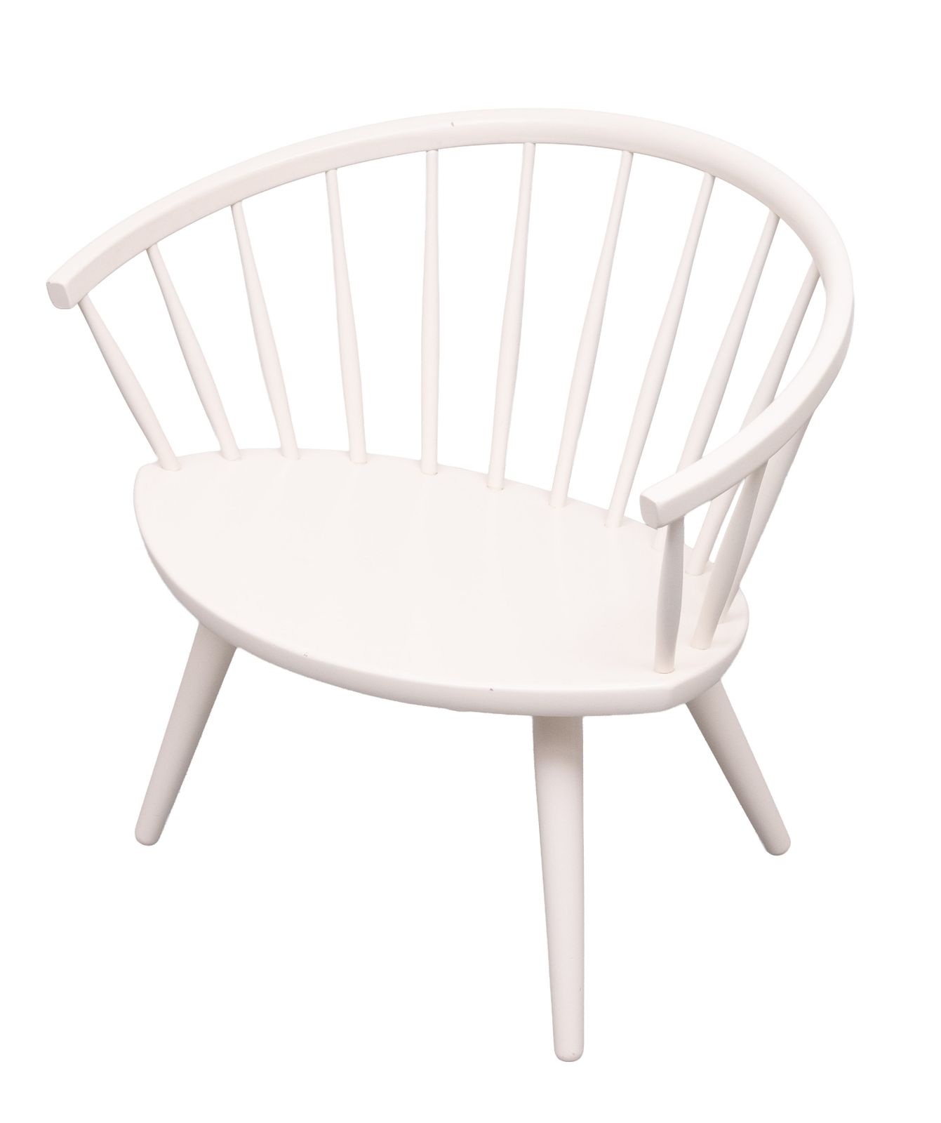 Yngve Ekström Arka White Lounge Chair Stolab Sweden 1955 photo vintage