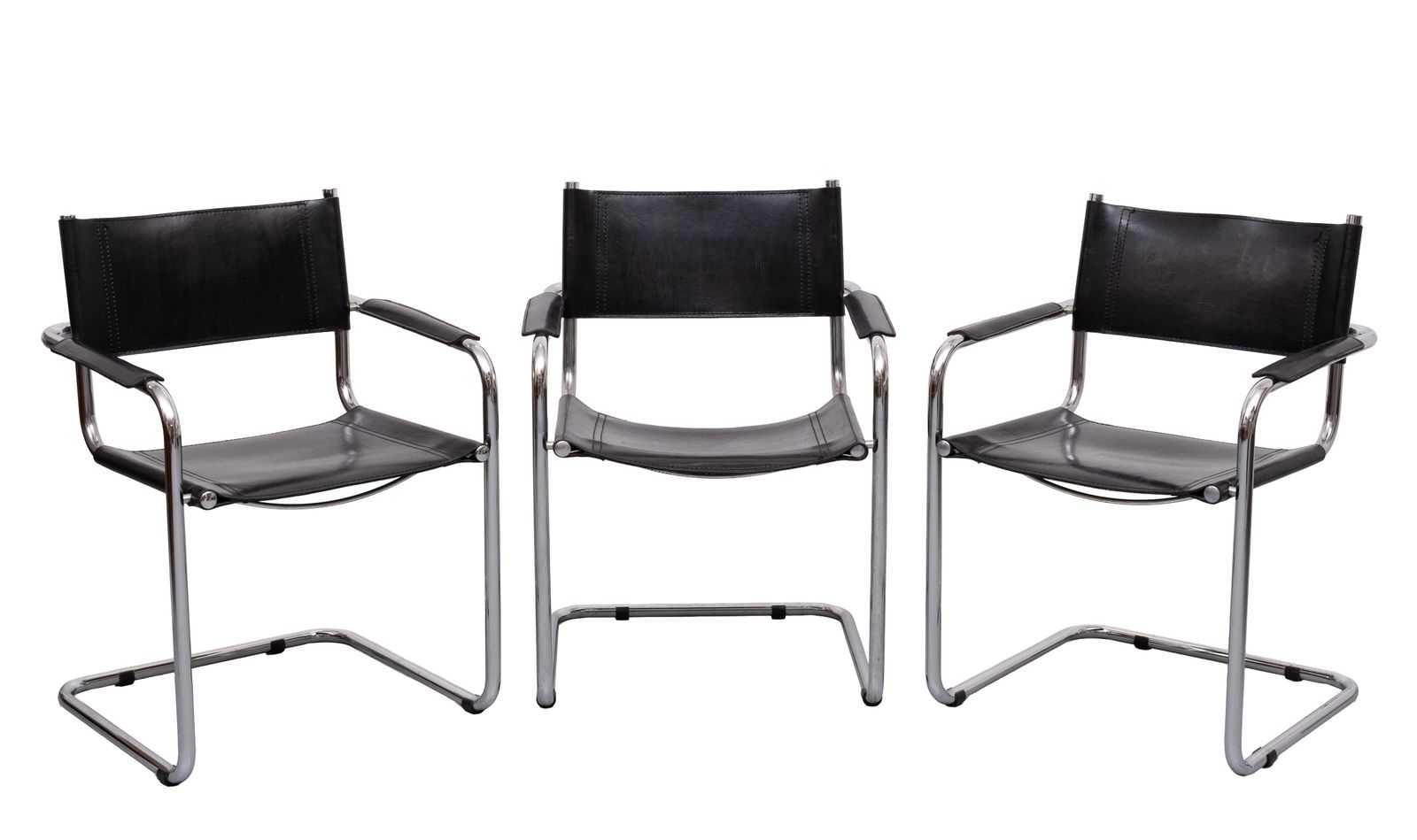 Set van 4 S34 fauteuils, ontworpen door Mart Stam, geproduceerd in Italië, ca. jaren 1970 photo vintage