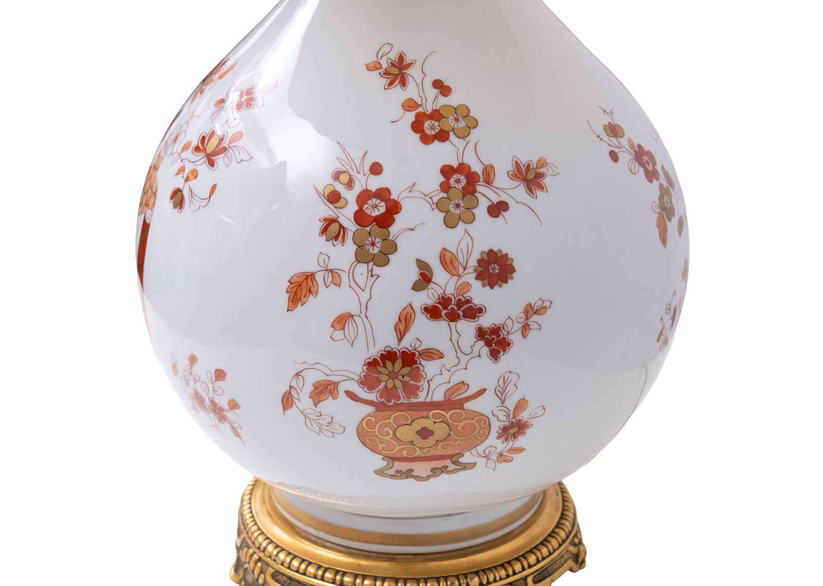 Grote handgeschilderde Chinoiserie tafellampen, ca. jaren 1950, Frankrijk photo buy