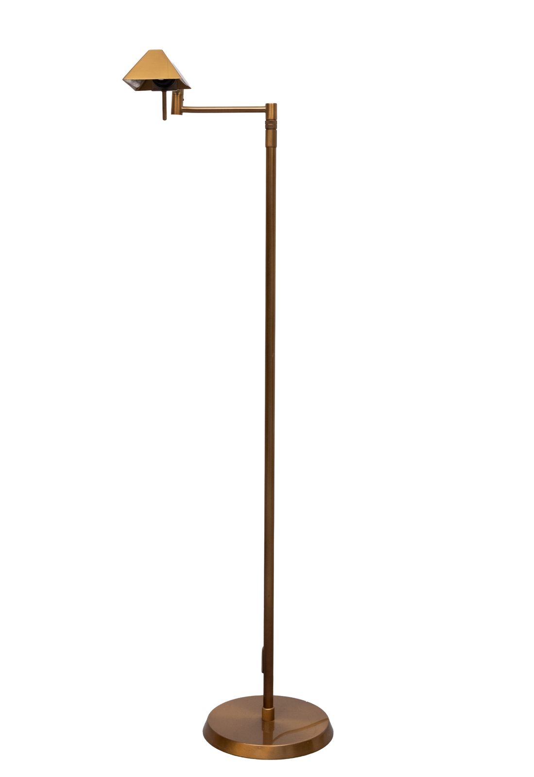 Messing zwenkarm halogeenvloerlamp van Holtkoetter, jaren 1980, Duitsland photo furniture
