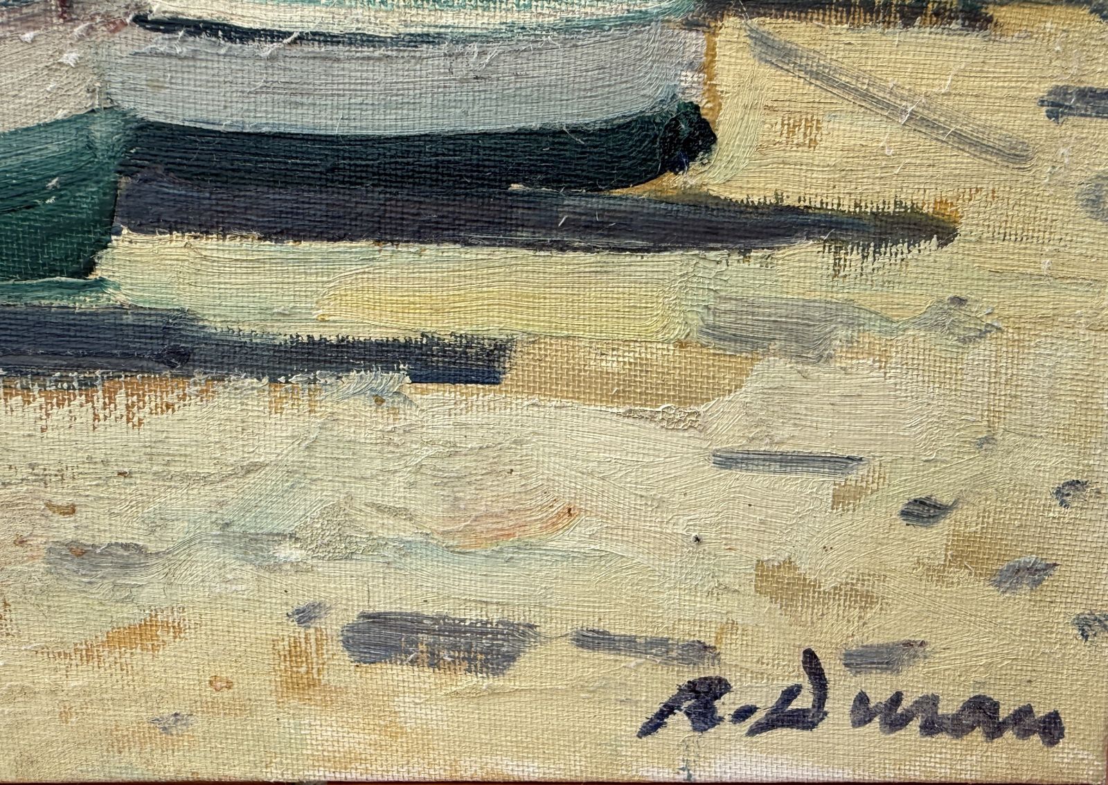 Rafael Duran Benet Cadaqués Costa Brava Mediterranean Harbor With Fishing Boats And Whitewashed 1980s photo furniture