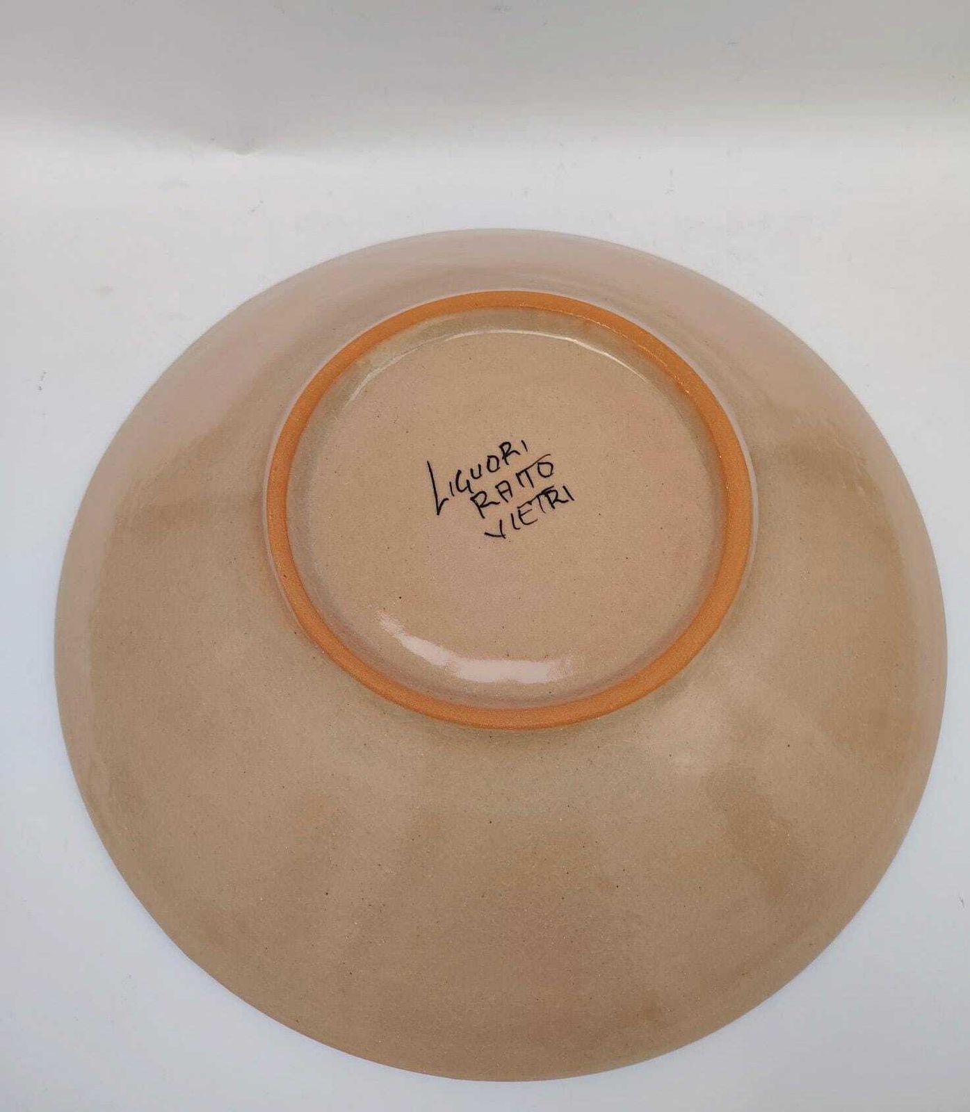 photo furniture Vietri Liguori Vintage Style 36cm Midcentury Ceramic Centerpiece Plate
