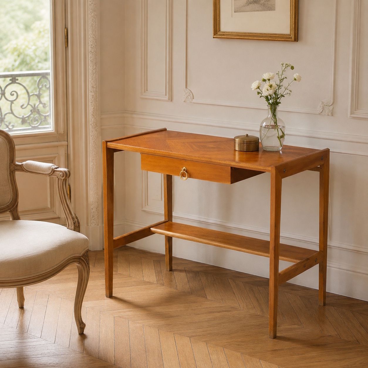 1950s Vanity Or Writting Desk By Ico & Luisa Parisi For La Permanente Mobili Cantù photo vintage