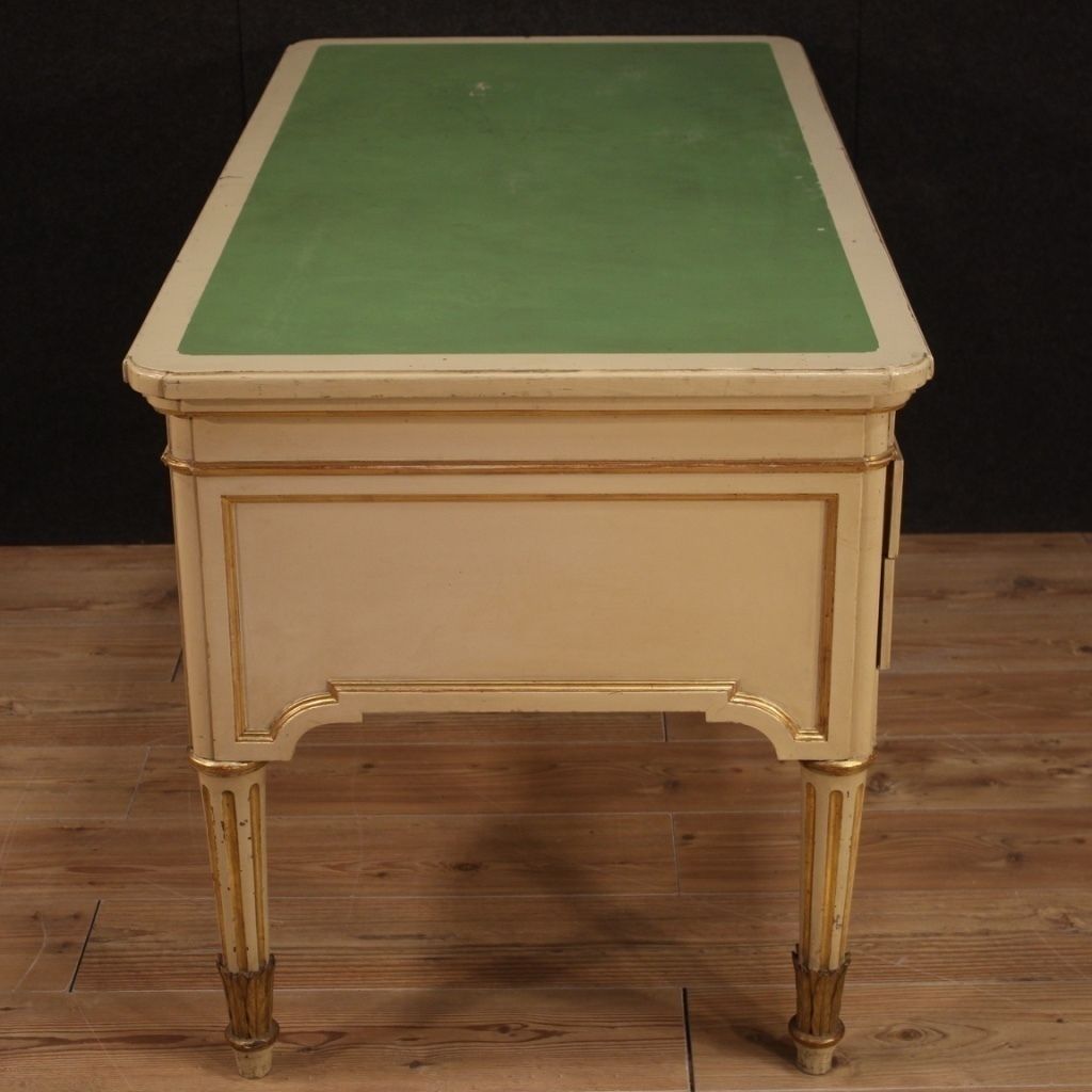 Mobilier Bureau à écrire italien laqué et peint, années 1930 photo