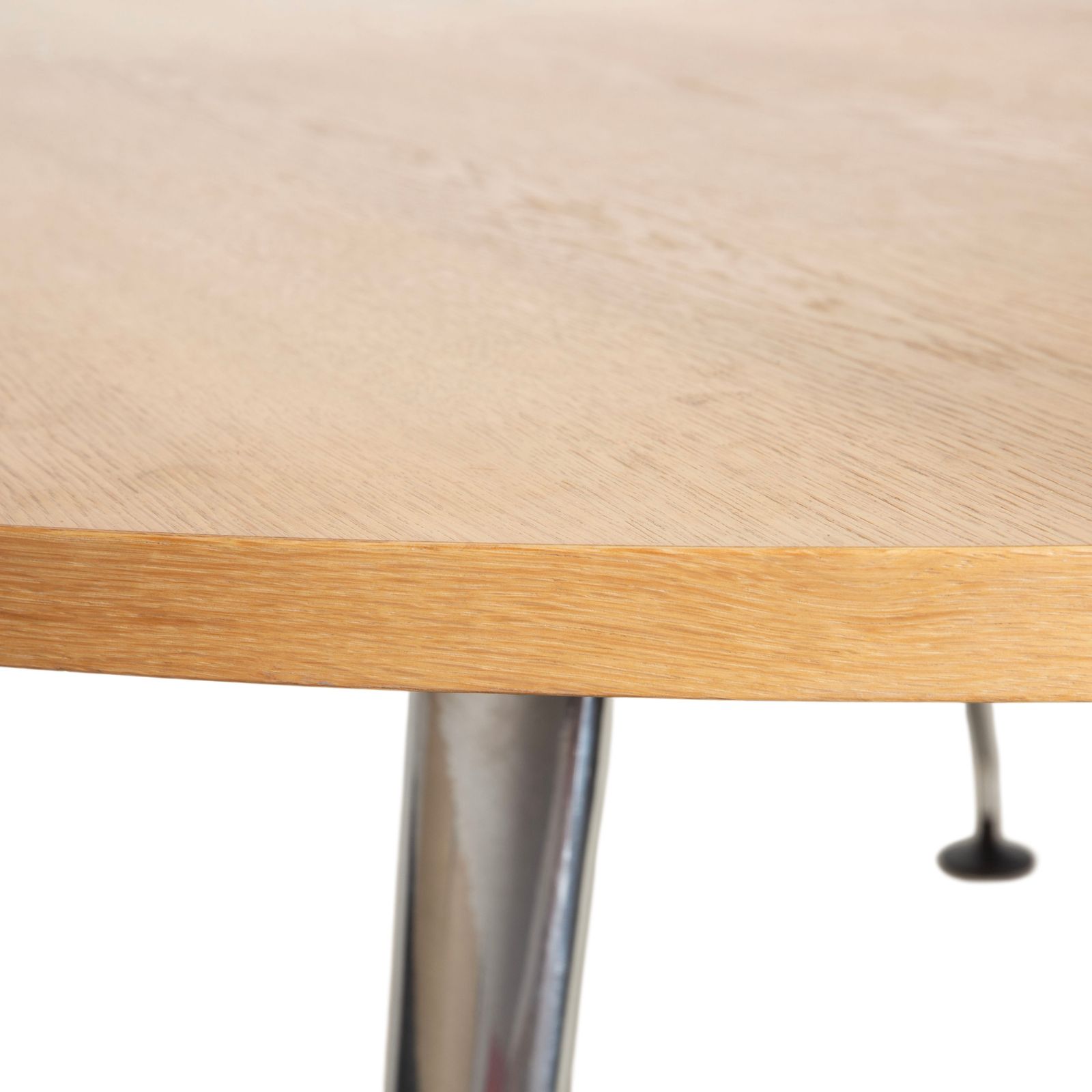 Vitra Medamorph Wood Chrome Dining Table Brown photo 2570.0