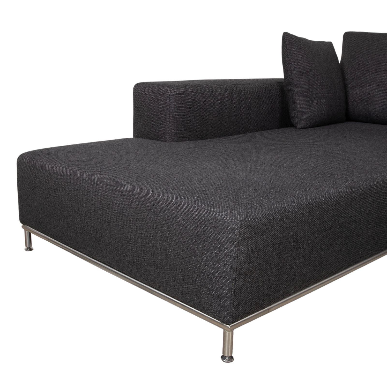 Canapé d'angle La Nuova Casa Granada en tissu gris anthracite photo buy