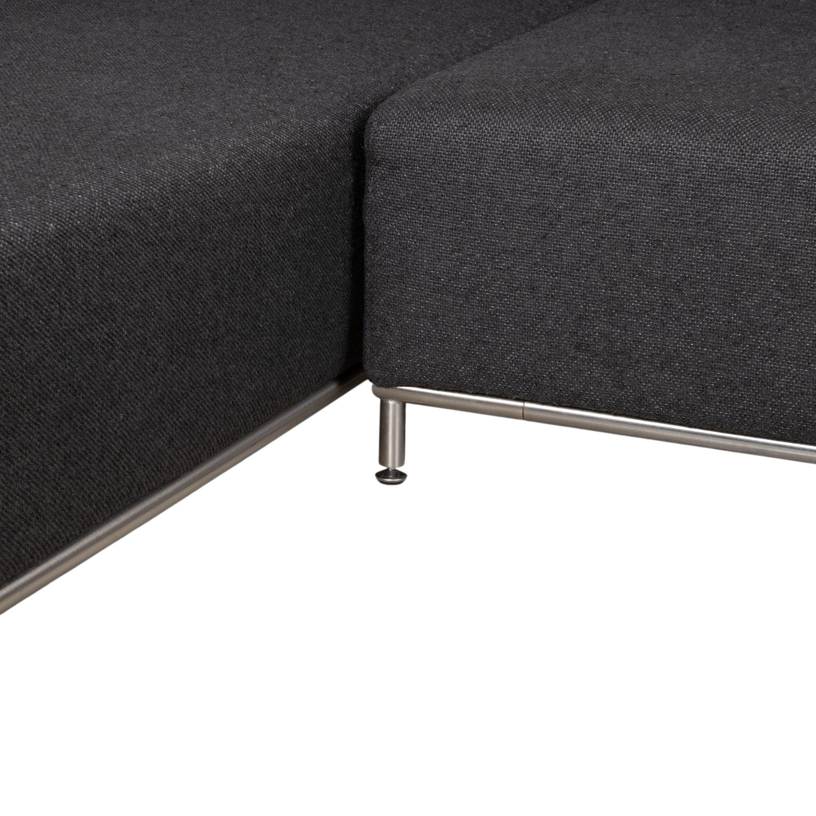 La Nuova Casa Granada Fabric Corner Sofa Grey Anthracite photo vintage