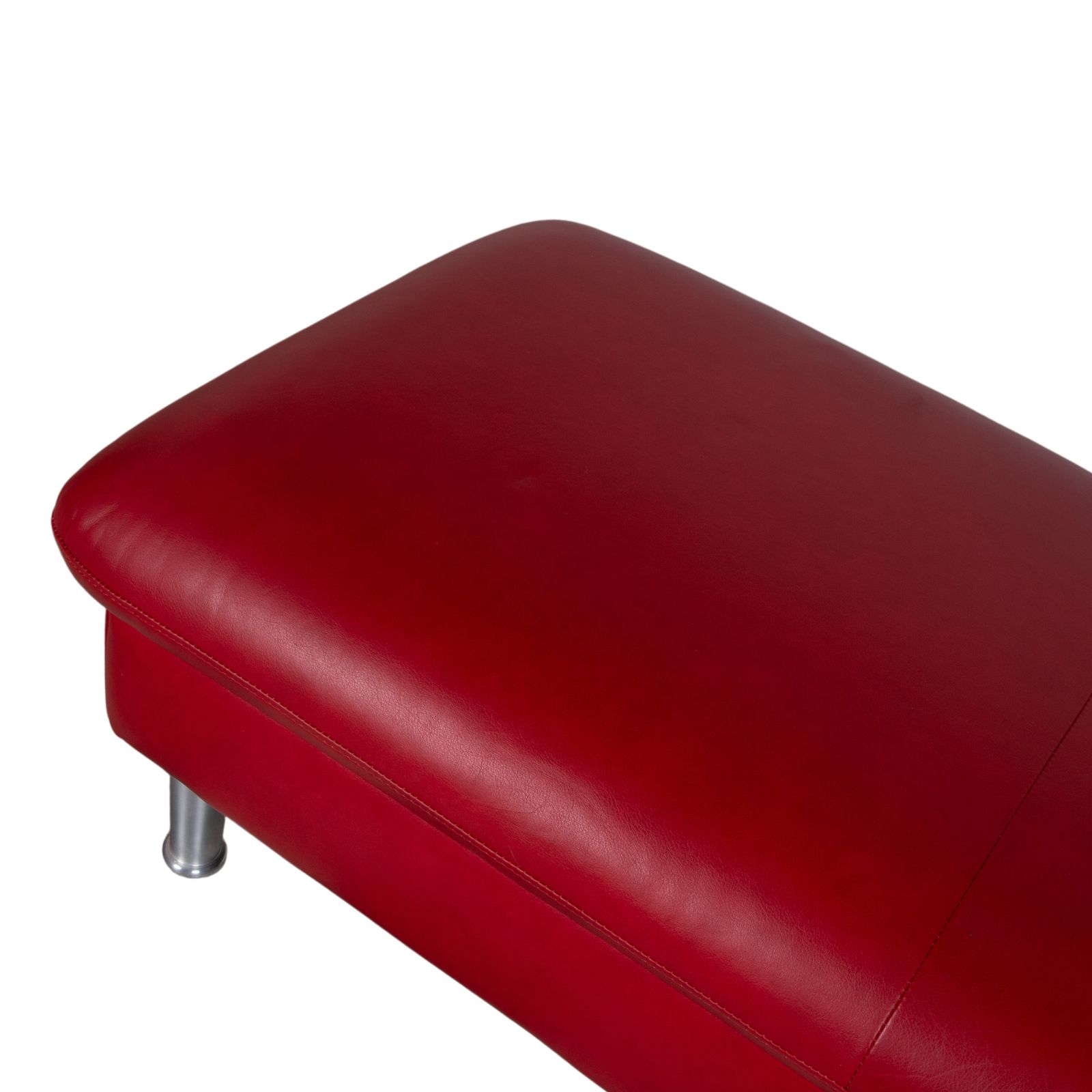 Willi Schillig Loop Leather Stool Red photo 558.0