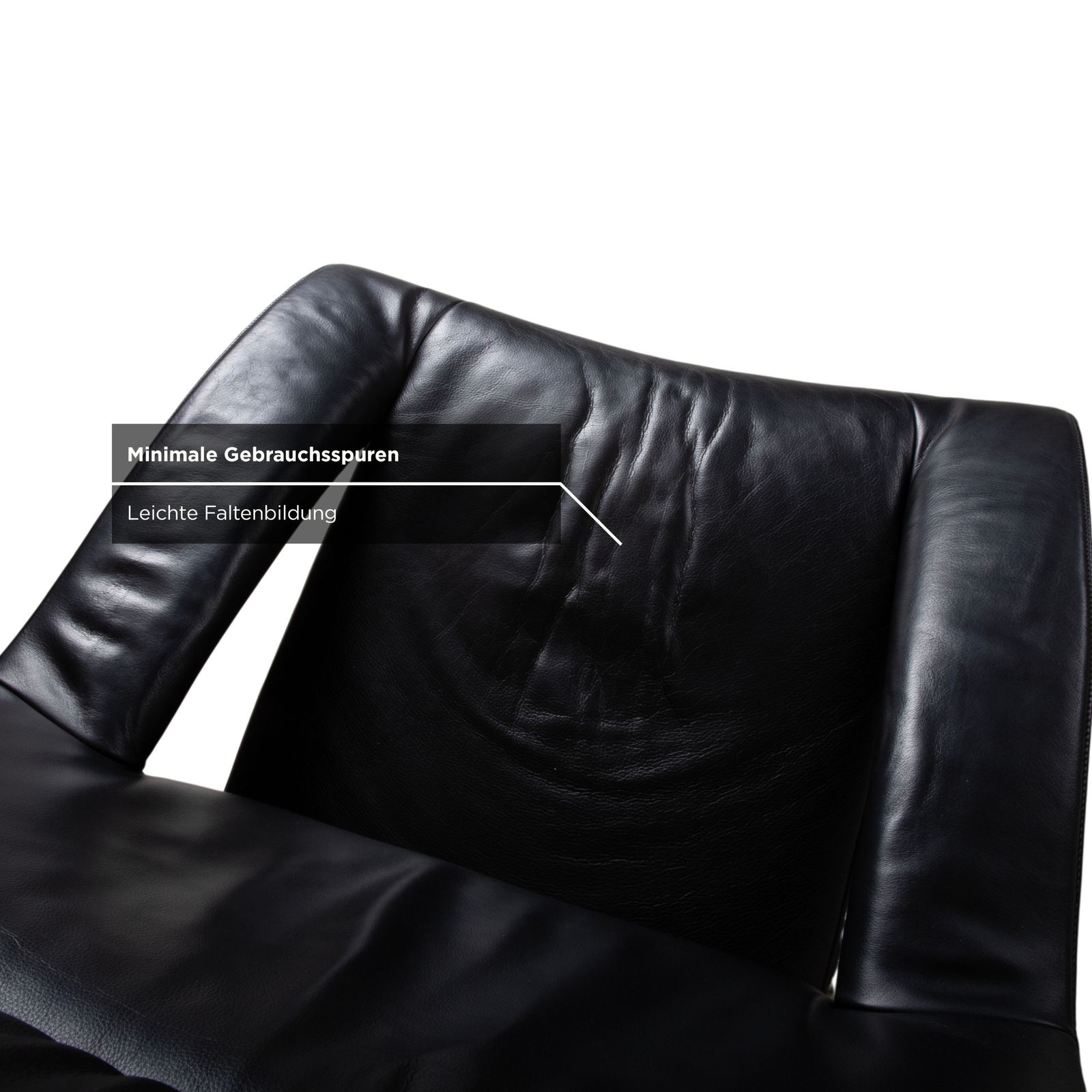 De Sede DS-255 Leren Fauteuil Zwart Incl. Voetensteun, Manuele Functie, Relaxfunctie photo vintage