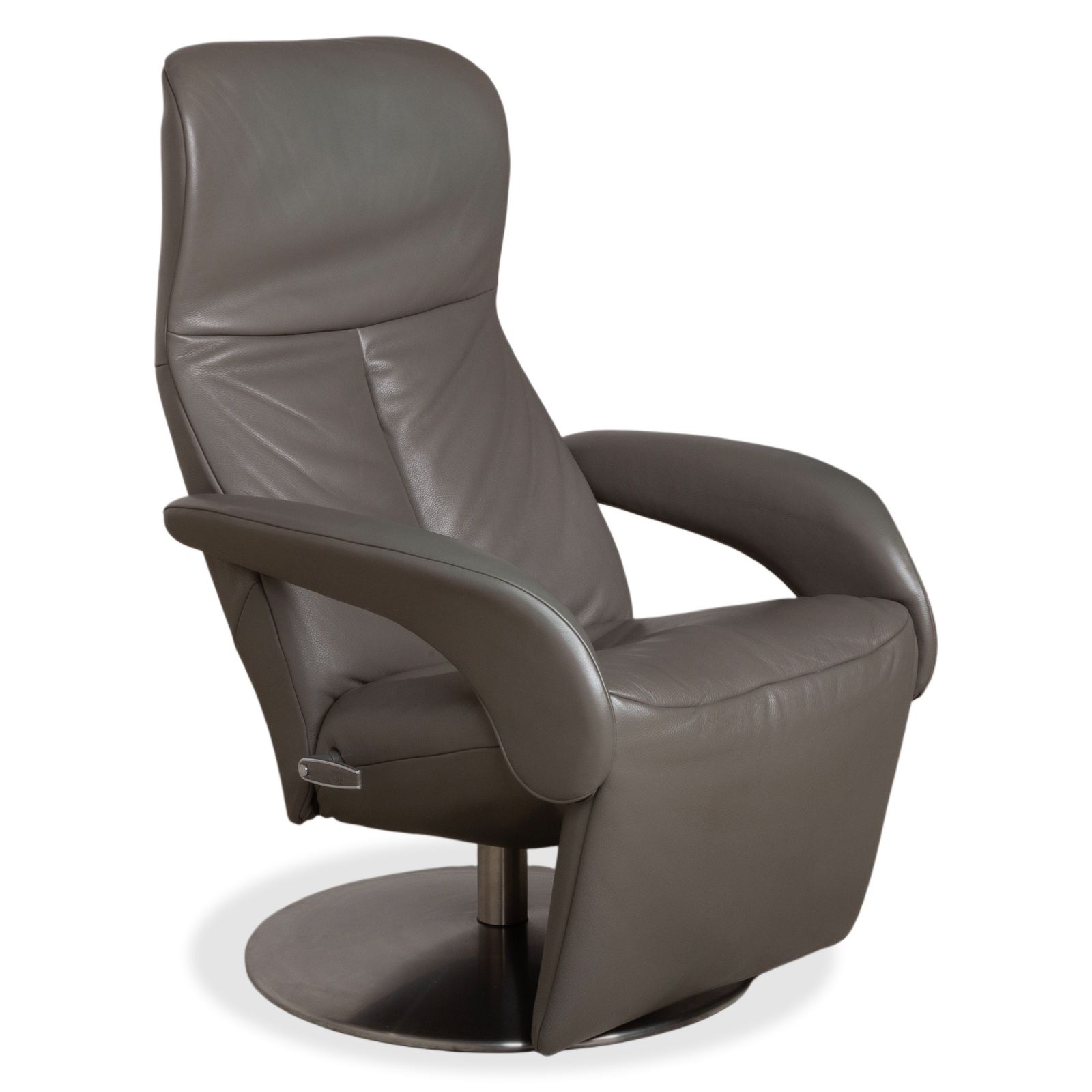 Fauteuil Jori Symphony Jr 7960 en cuir gris taupe, fonction inclinable manuelle photo for sale