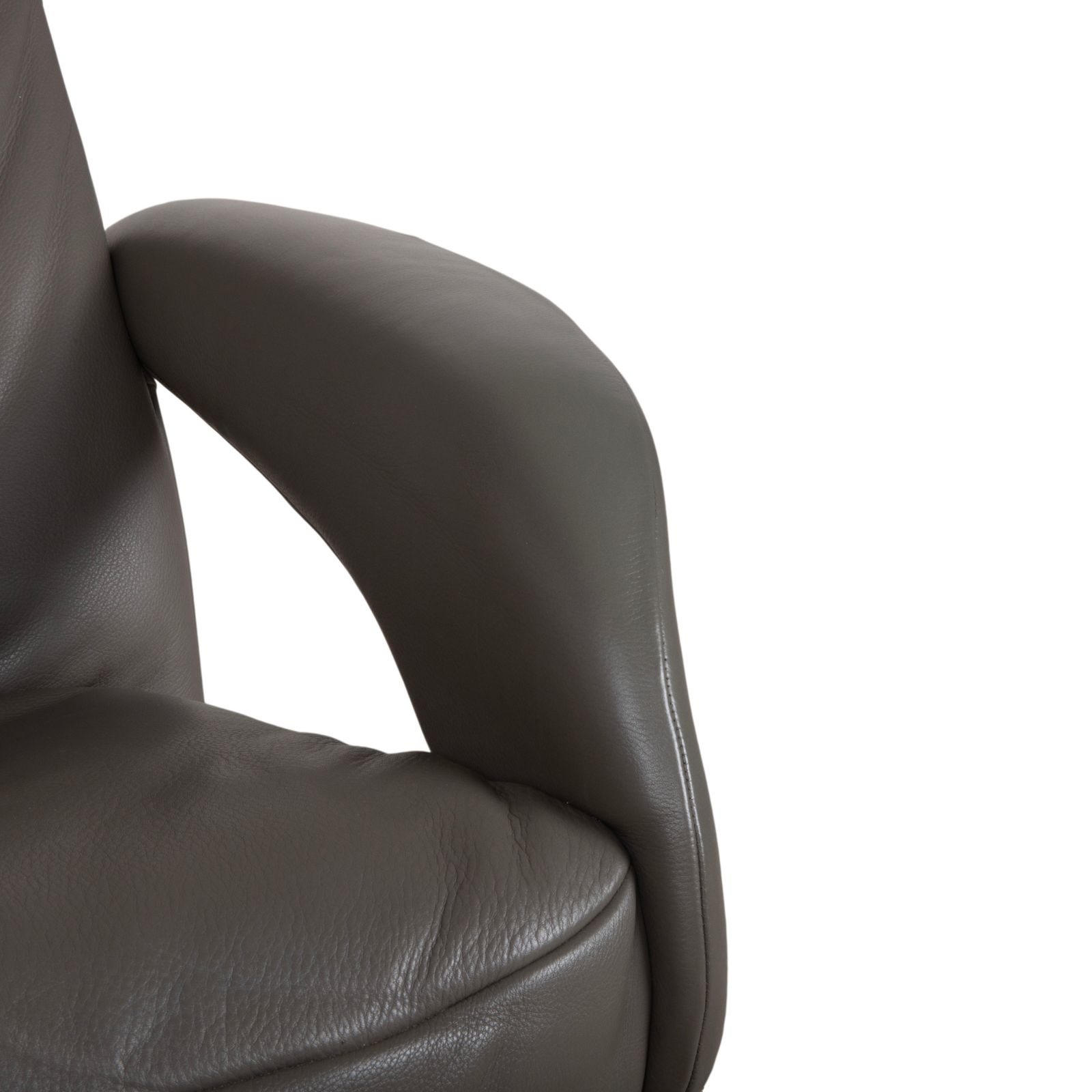 Fauteuil Jori Symphony Jr 7960 en cuir gris taupe, fonction inclinable manuelle photo Mobilier