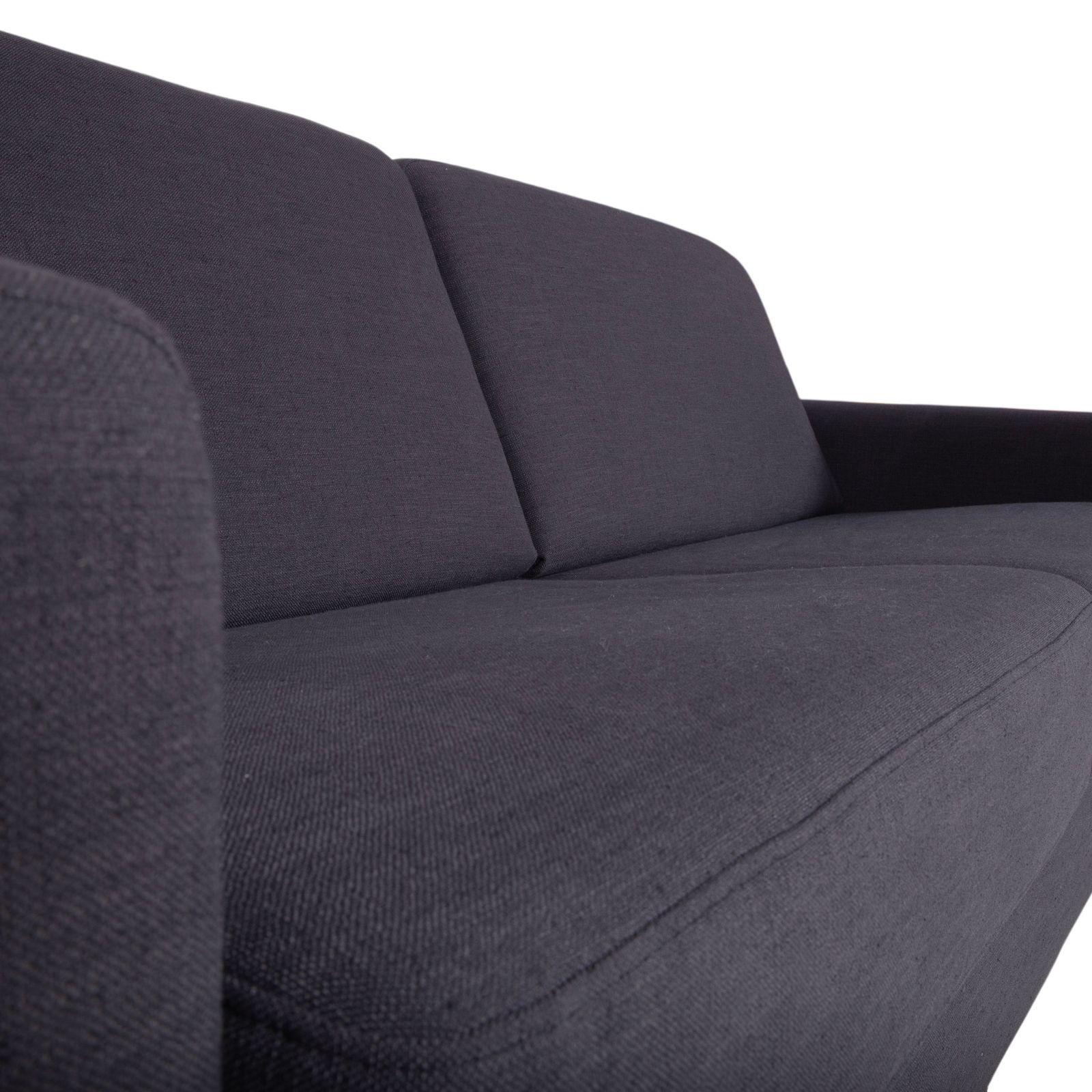 photo furniture Canapé 2 places Musterring MR 837 en tissu anthracite gris, fonction couchage manuel