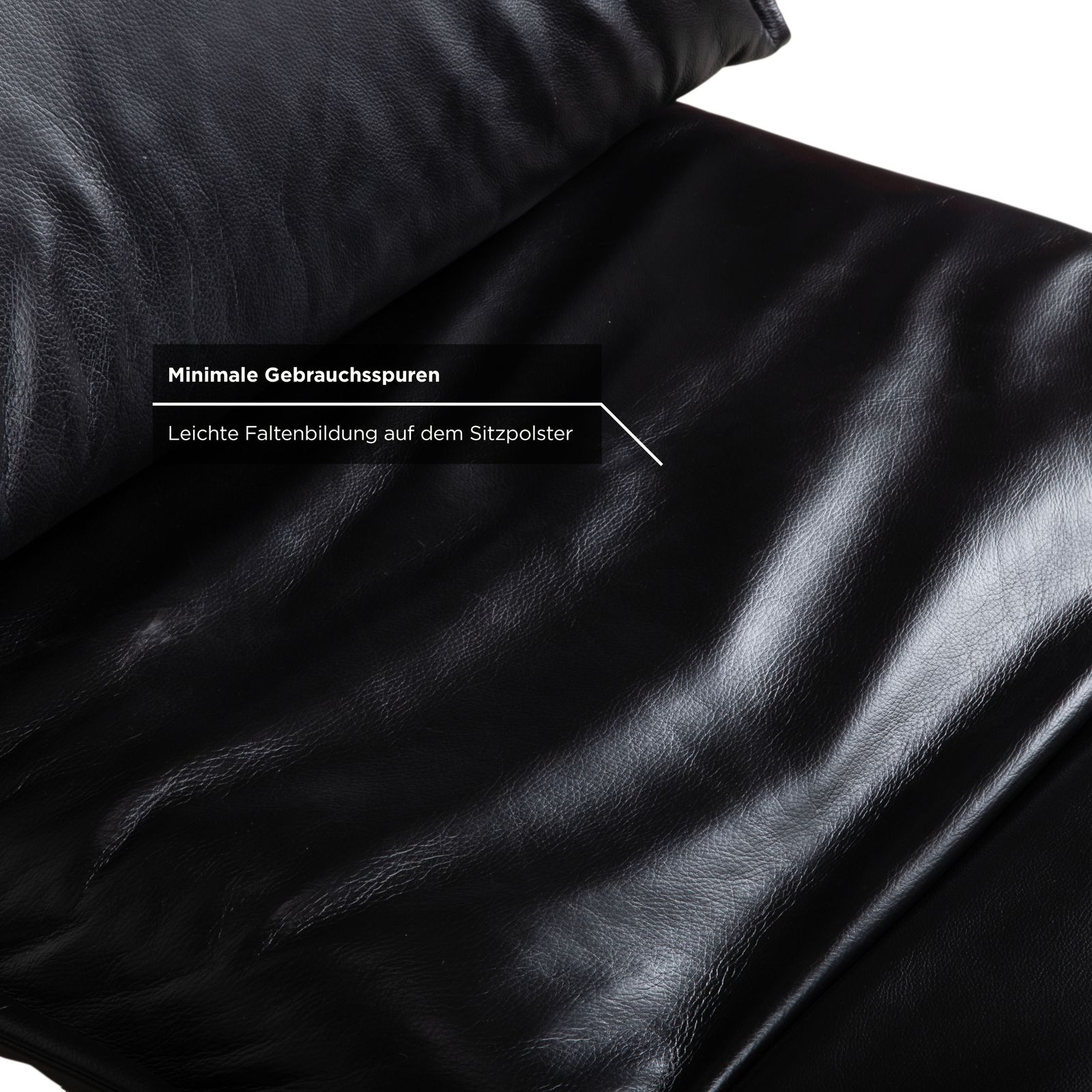 photo furniture Fauteuil Koinor Free Motion Edit 2 en cuir noir, fonction électrique et inclinaison réglable