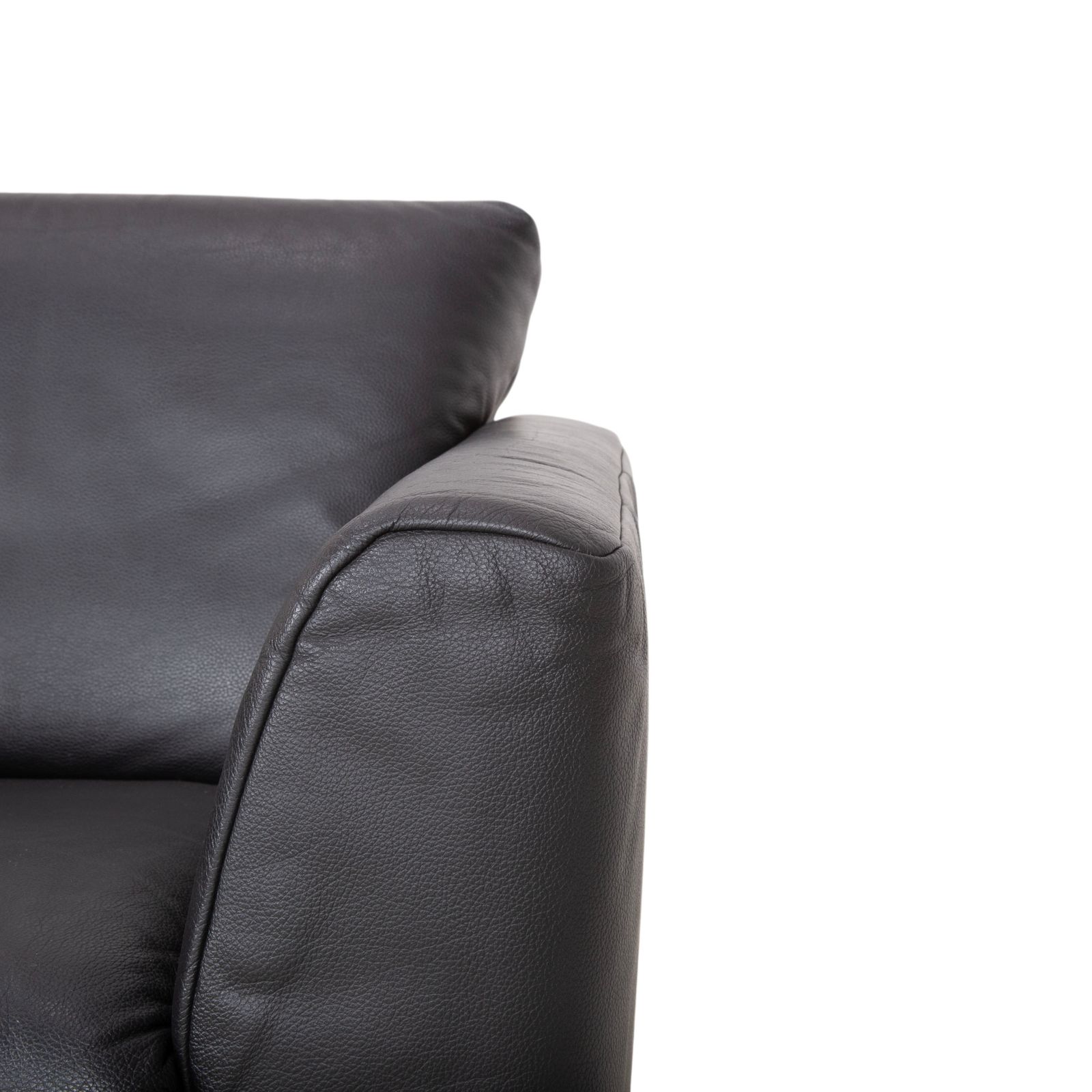 Rolf Benz 250 Leather Armchair Black photo vinterior