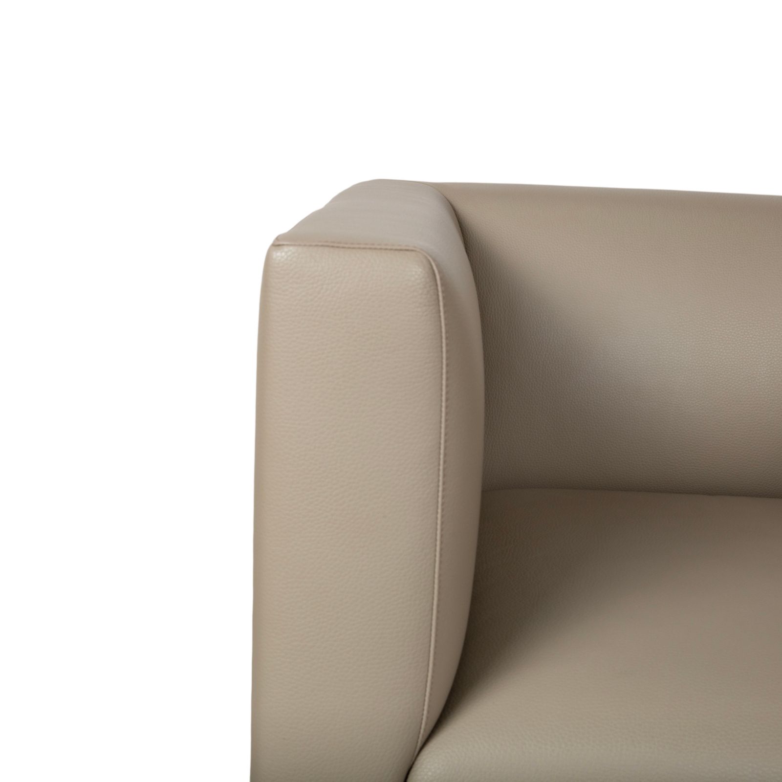 Walter Knoll Jaan Leather Chrome Armchair Cream Beige photo Furniture