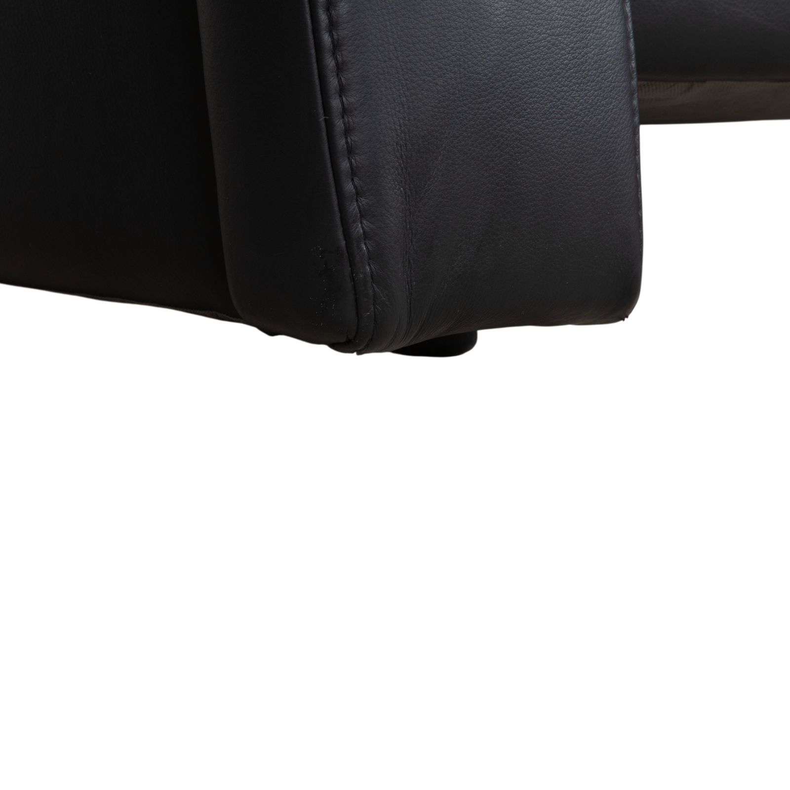 Canapé 2 places Himolla Sleepoly en cuir noir photo buy