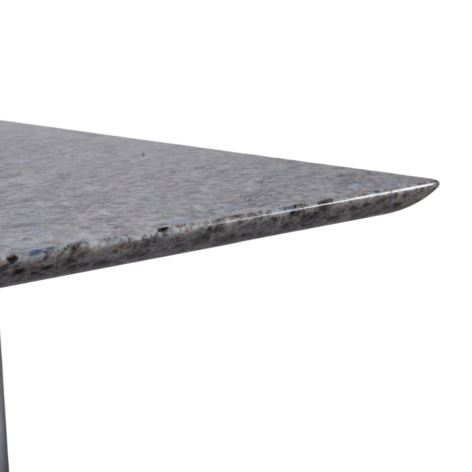 Table basse Draenert 1226 en granit et acier inoxydable, pierre grise photo 1899.0