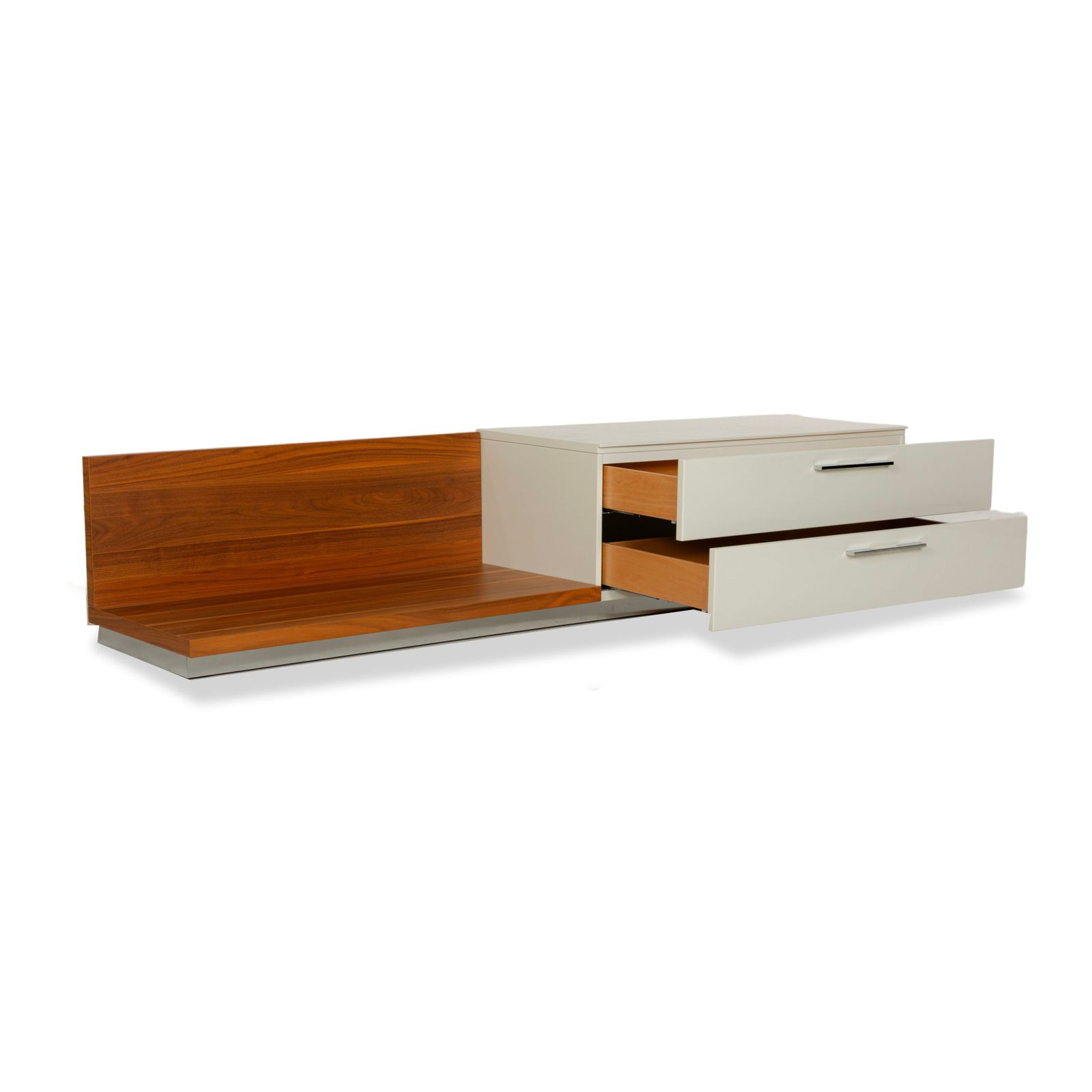 Buffet Hülsta Lilac en bois, crème et brun, lowboard photo for sale