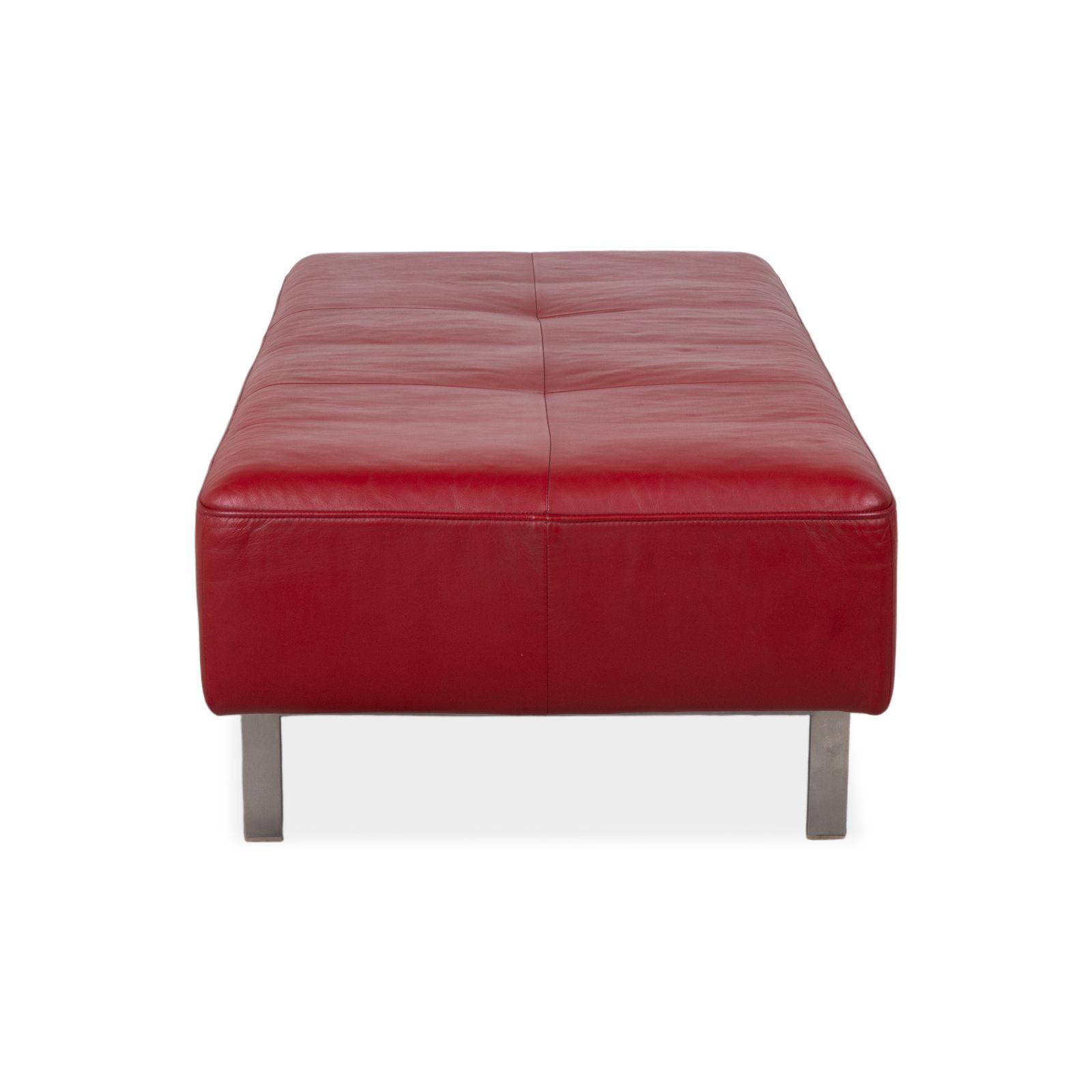 Rolf Benz Dono 6100 Leren Kruk Rood photo buy