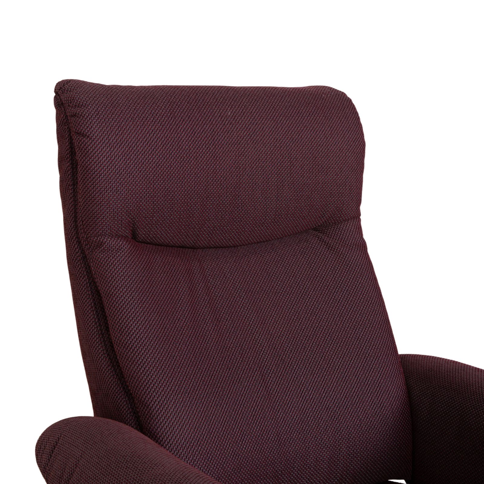 Fauteuil Himolla Alan en tissu Palermo, rouge aubergine, fonction relax manuelle photo vinterior