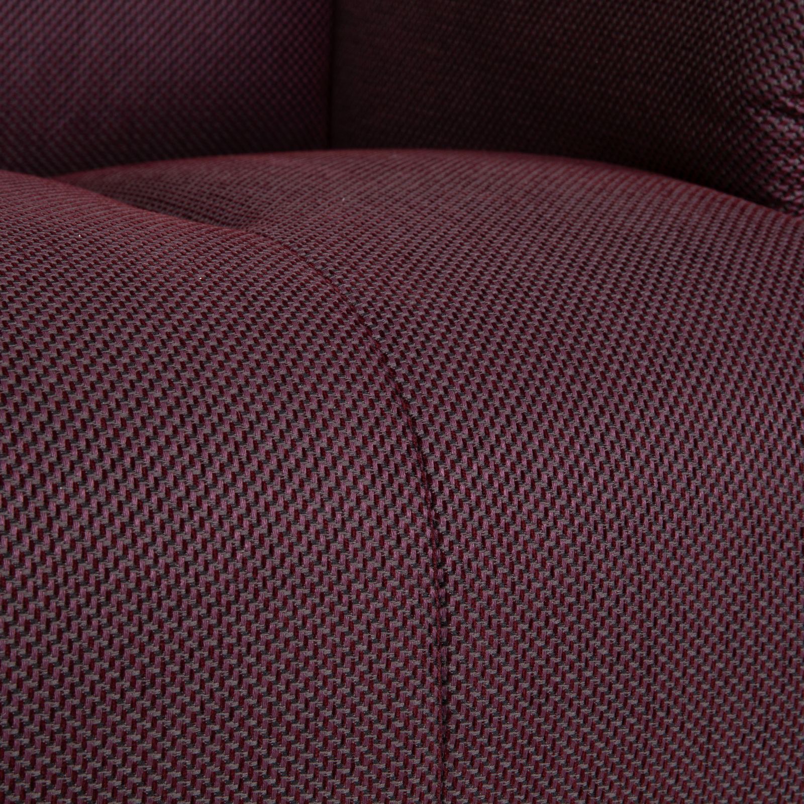 Fauteuil Himolla Alan en tissu Palermo, rouge aubergine, fonction relax manuelle photo vintage