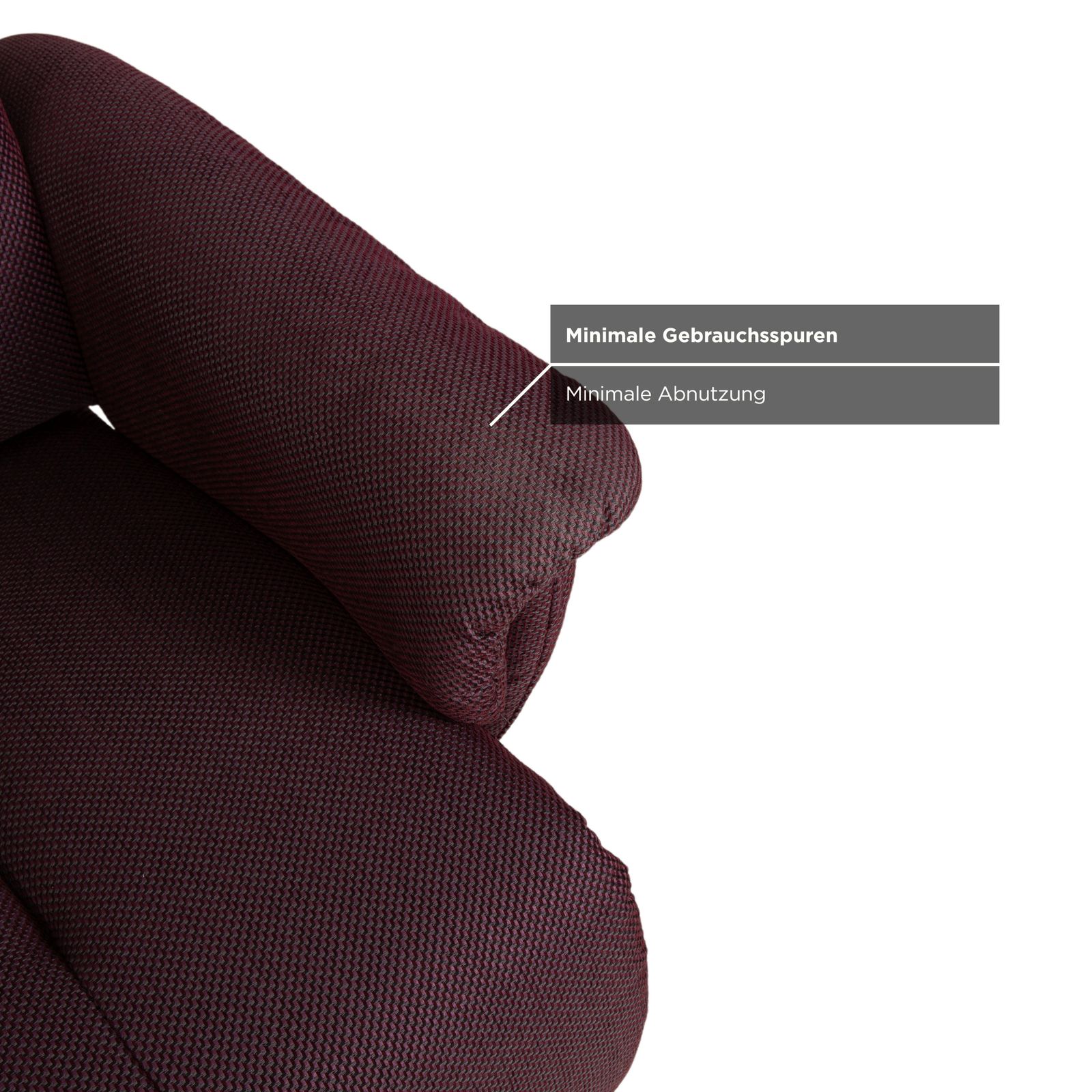 photo for sale Fauteuil Himolla Alan en tissu Palermo, rouge aubergine, fonction relax manuelle