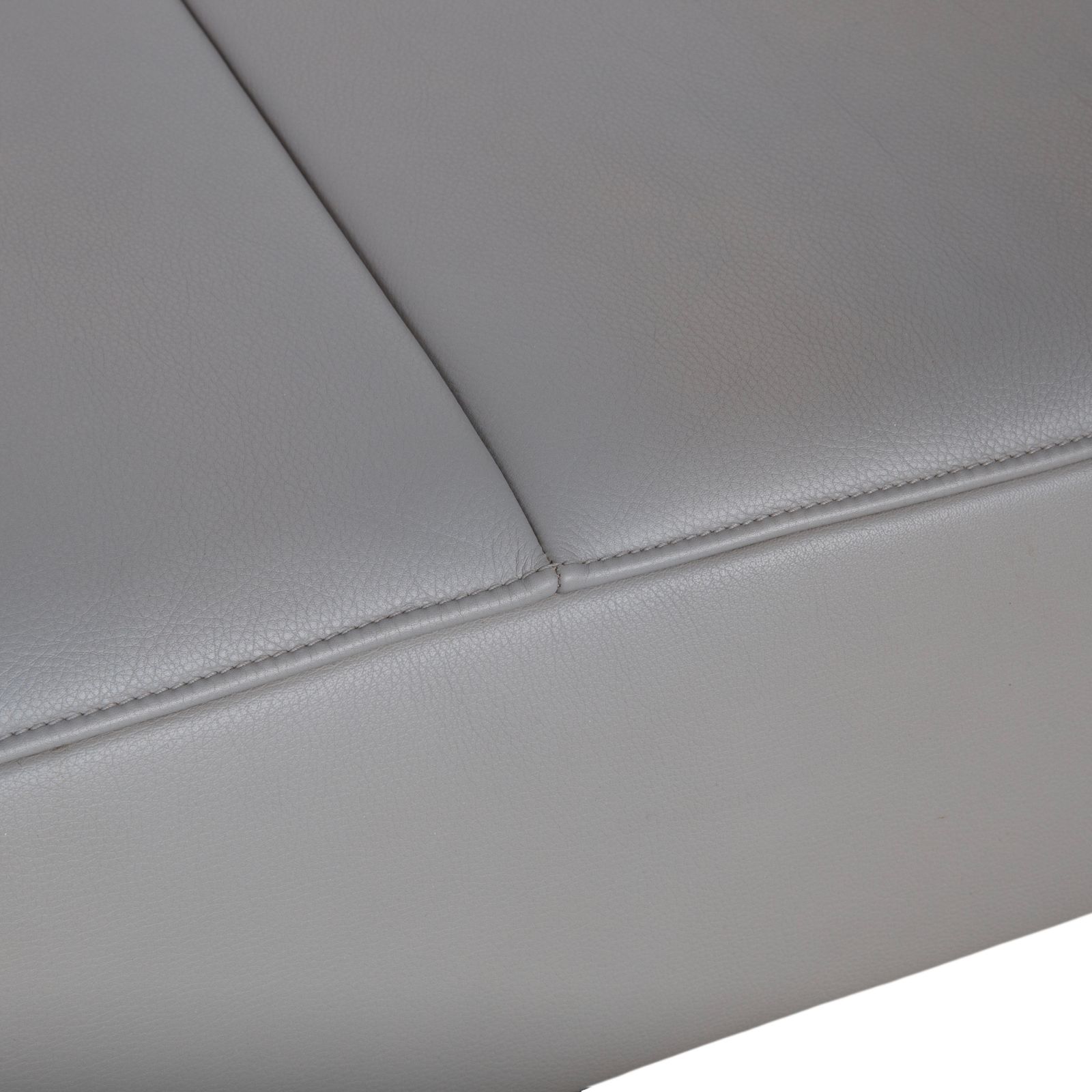 De Sede Ds 112 Leather Stool Gray photo Furniture