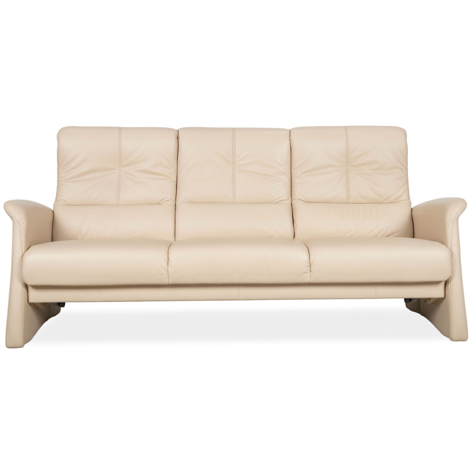 Canapé 3 places et fauteuil Himolla 6001 en cuir beige crème, fonction manuelle photo 2569.0