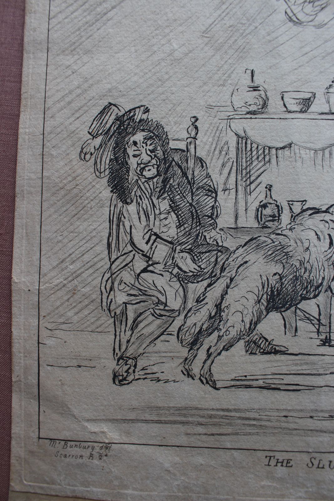 The Slumbers Of Ragotin Interrupted C1773 Ingelijste Ets photo 185.0