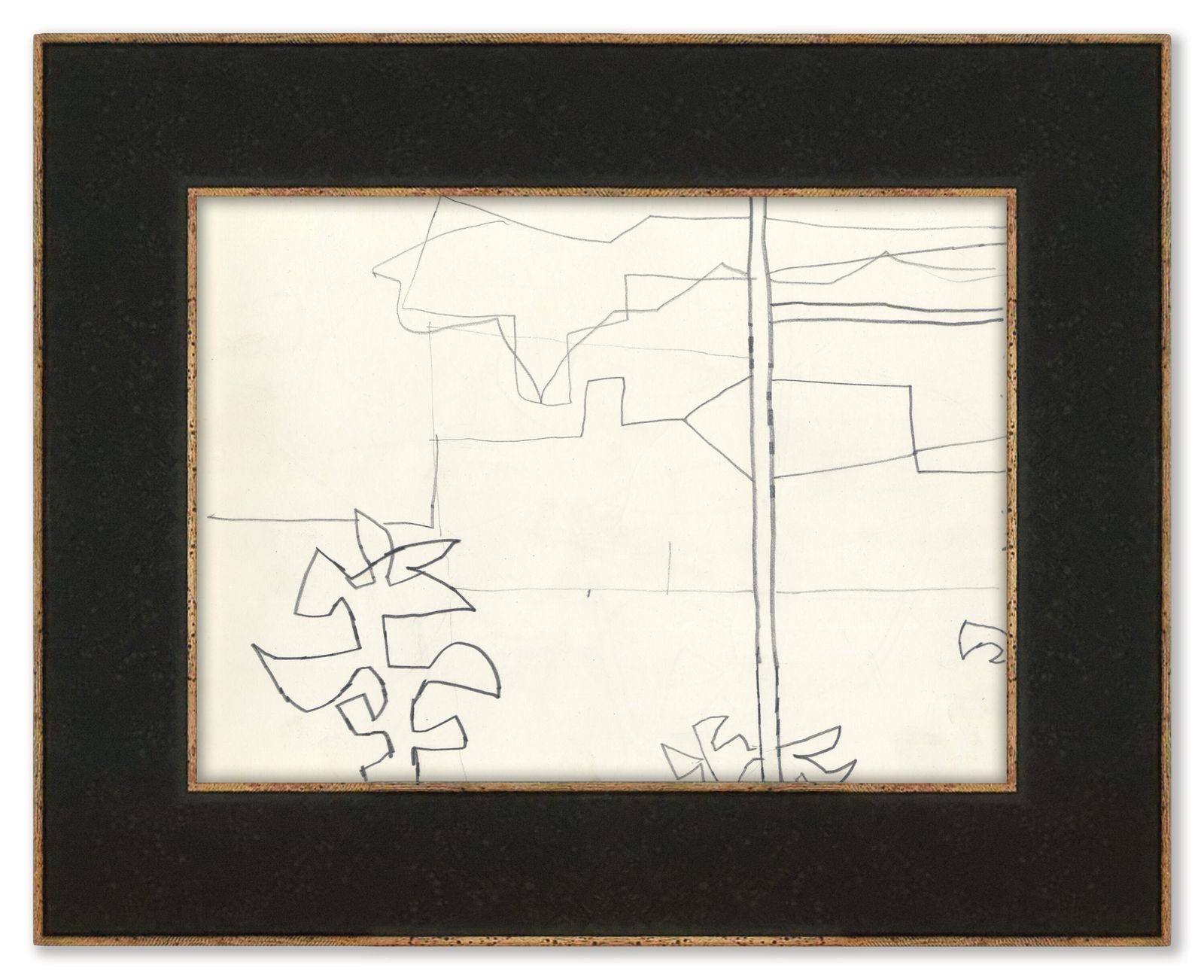Elegante potloodtekening van de Britse modernist Henry Cliffe