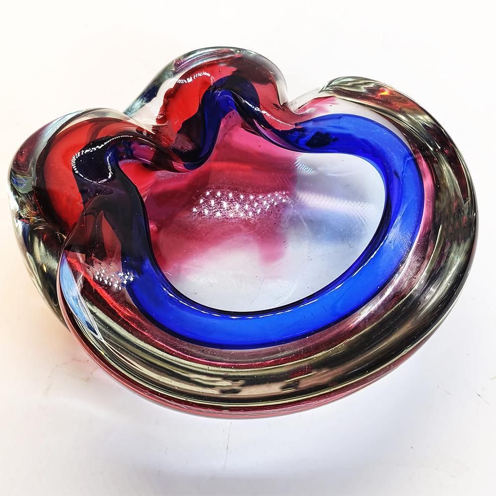 Cendrier ou vide-poche en verre de Murano par Flavio Poli pour Seguso, années 1960. 15,5 cm. Fabriqué en Italie. photo buy
