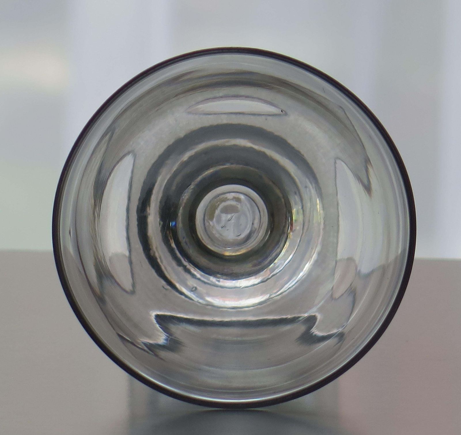 Georgian Rummer Drinking Glass, Hand Blown Lead Glass, Square Foot, 1790. photo buy