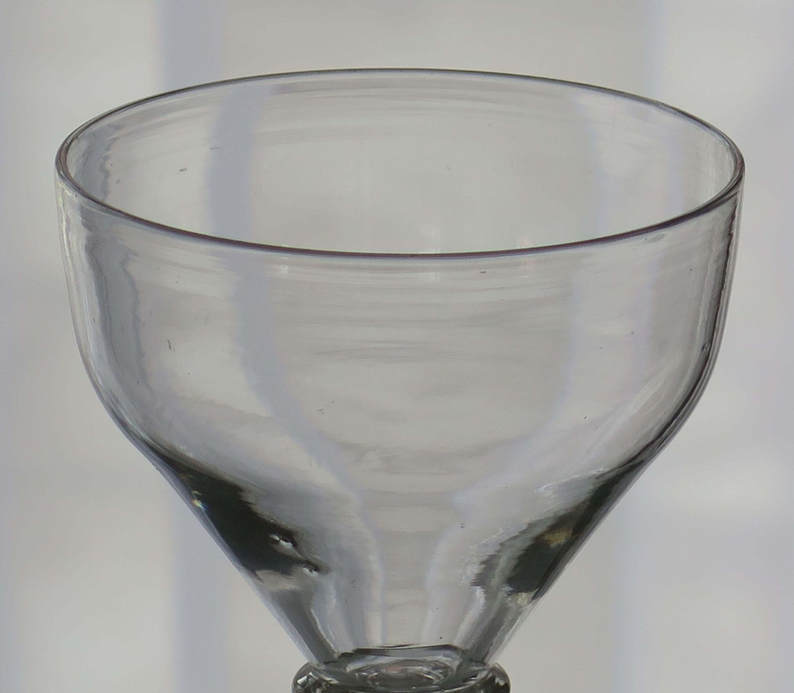 Georgian Rummer Drinking Glass, Hand Blown Lead Glass, Circa 1810. photo 163.0