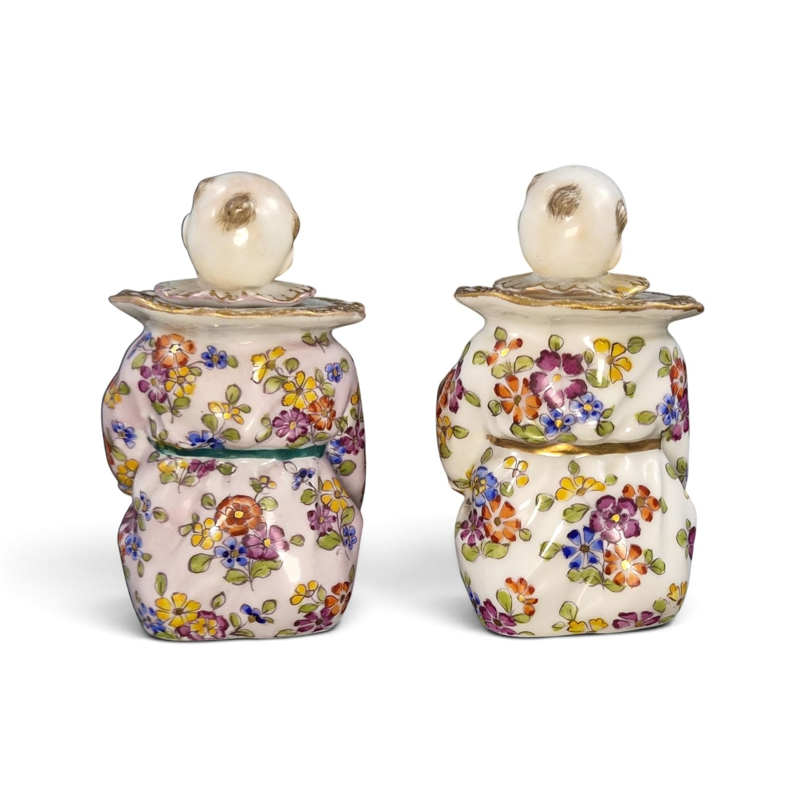 Edmé Samson Porcelain Chinese Singing Boys Inkwells, Paris, C.1850–1860 photo Home Decor