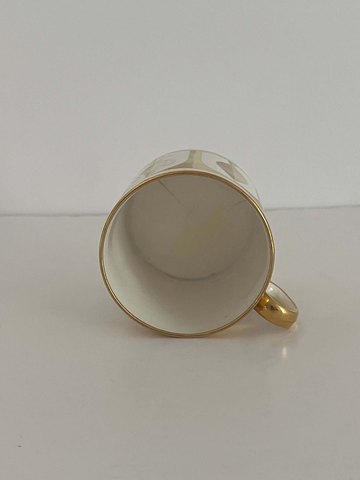 Minton Porcelain Coffee Can, Hand Painted All Gilded Pattern 238, C. 1805 photo vinterior