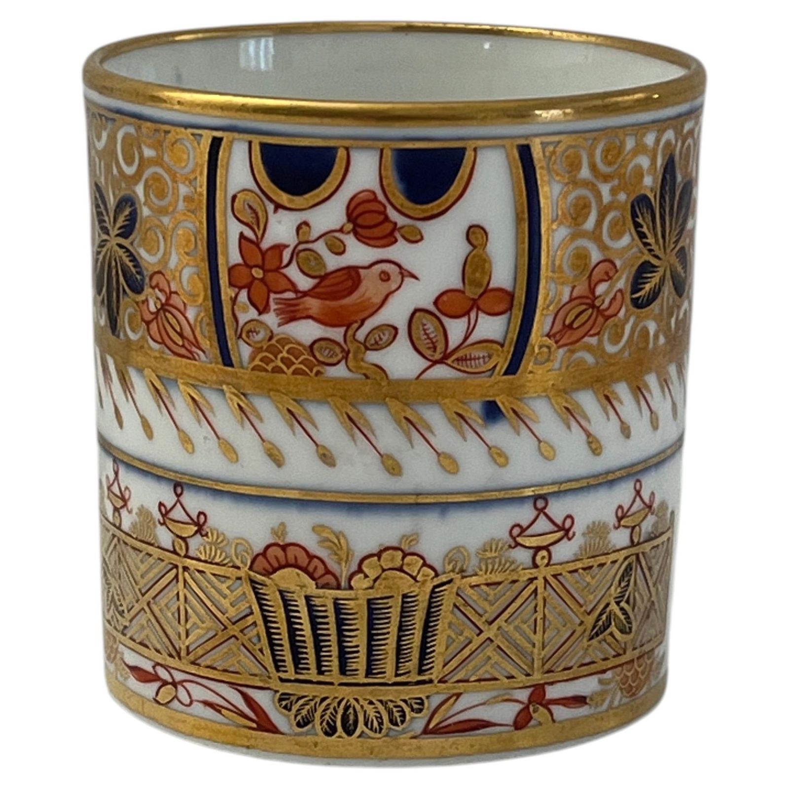 Spode Porseleinen Koffiekopje, Fijn Handgeschilderd en Verguld Patroon 1495, ca. 1810 photo furniture