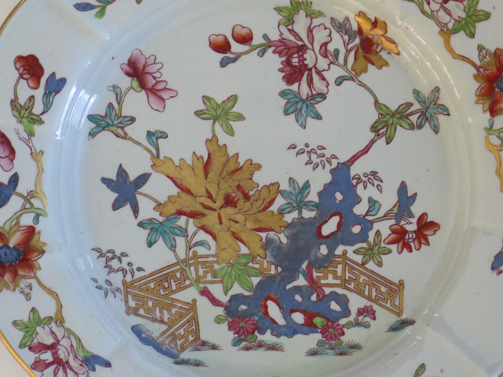 Woonaccessoires Mason's Ironstone Desert Plate, handgeschilderd, ca. 1818 photo