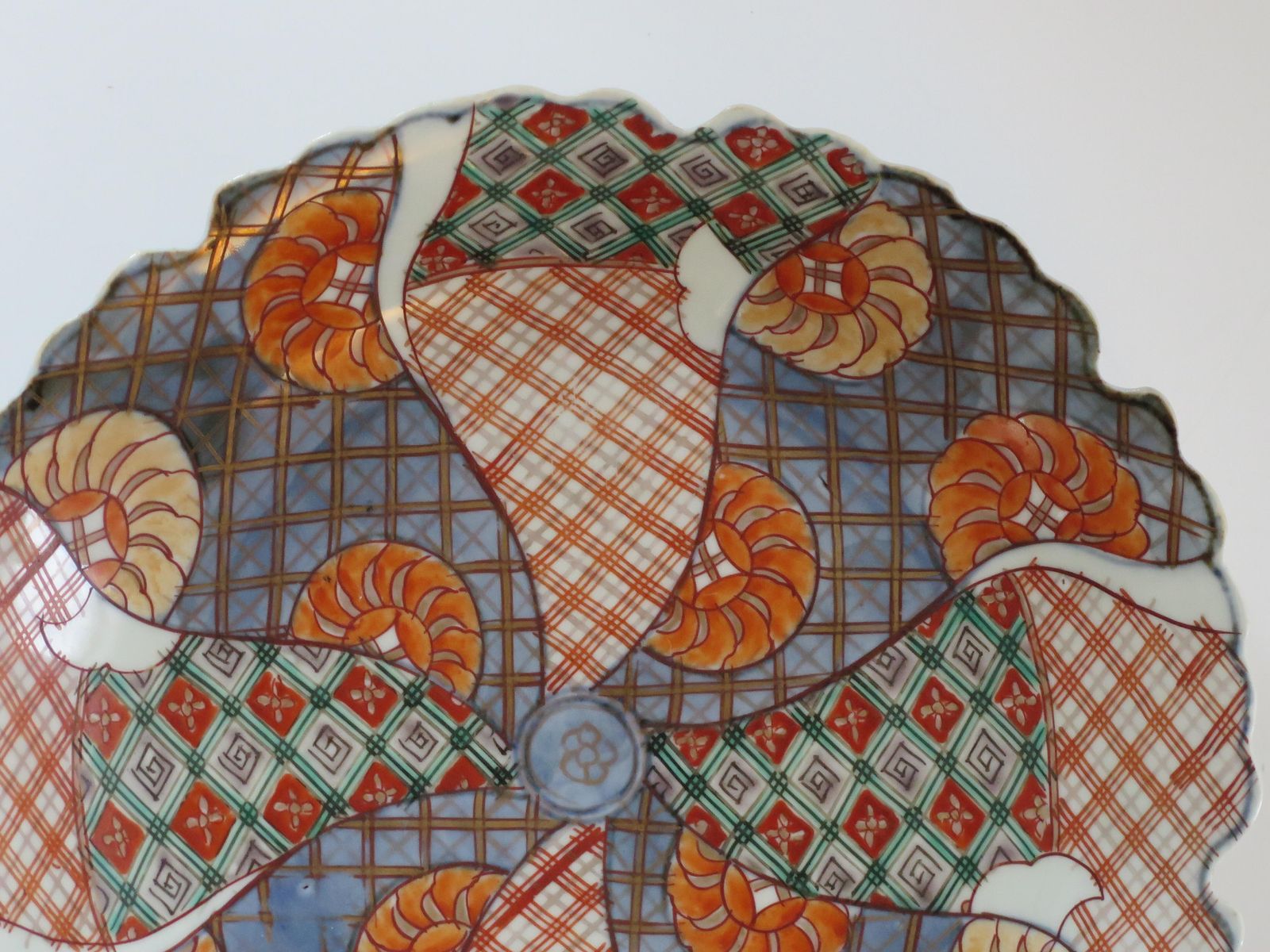 Hand Painted Japanese Porcelain Plate, Meiji Period, Circa 1870 photo buy