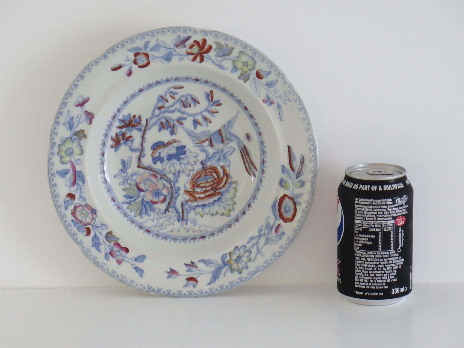 photo vintage Mason's Ironstone soepkommen, set van vier, Flying Bird-patroon, ca. 1870