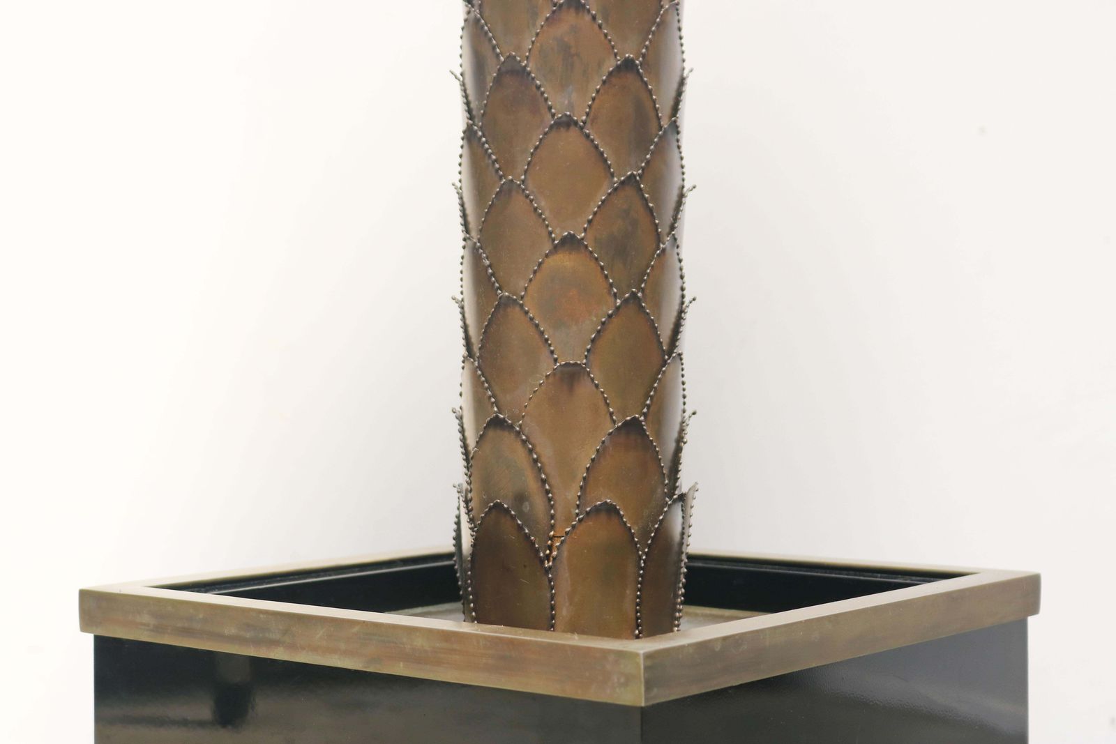 photo for sale Grote Vintage Maison Jansen Stijl Palmboom Vloerlamp 1970s