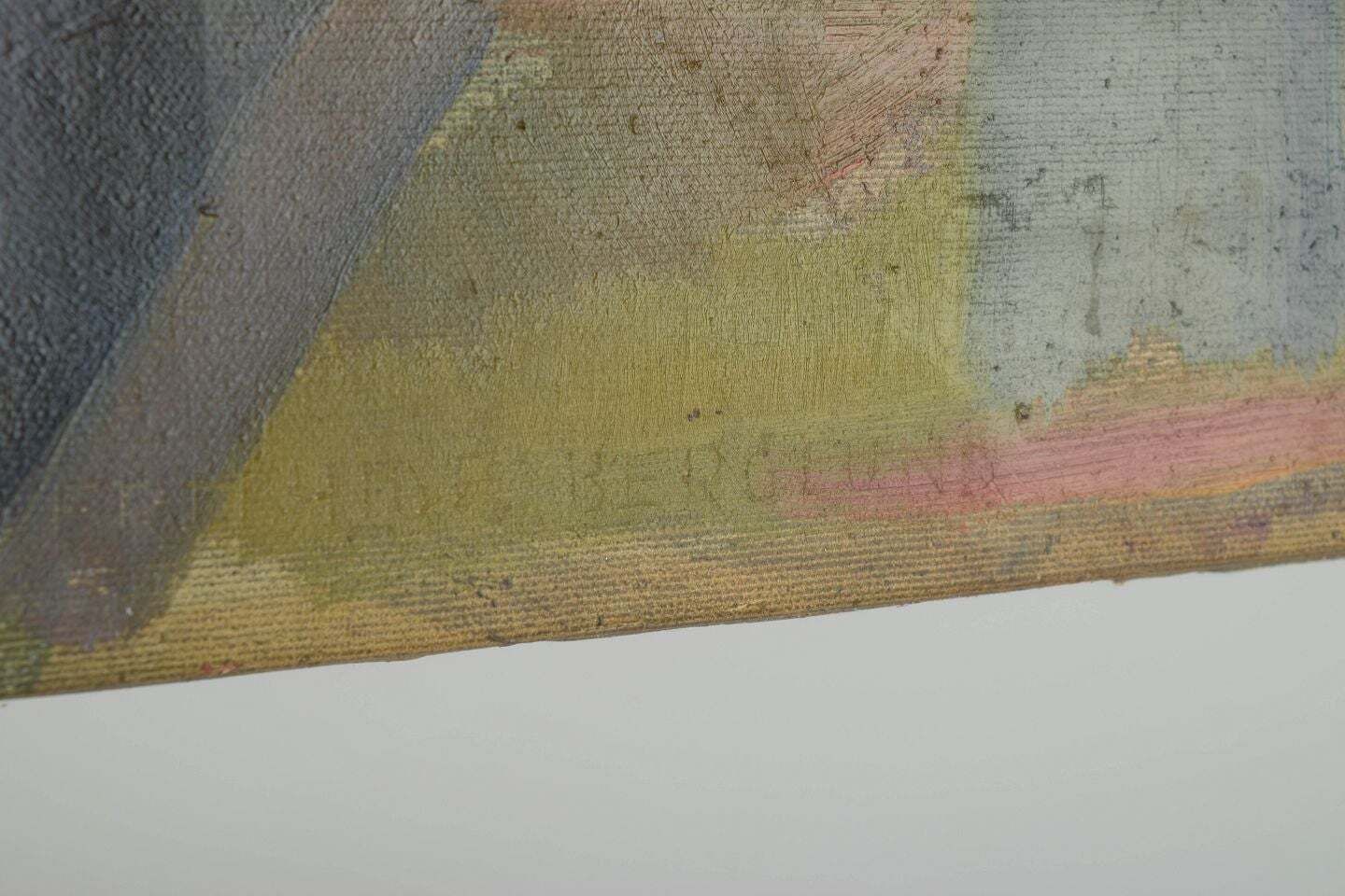Frithiof Berglund, peintre suédois répertorié. Huile sur toile. Fleurs dans un vase, 1958 photo vinterior