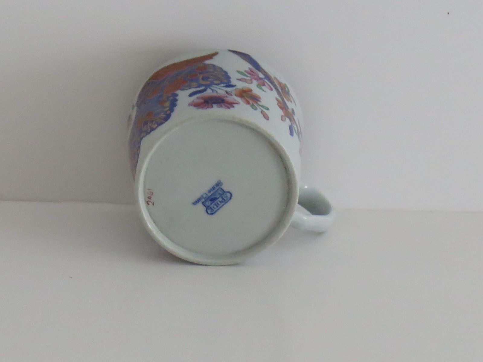 photo for sale Antiek Spode Stone China koffiekopje, Tobacco Leaf-patroon, ca. 1820