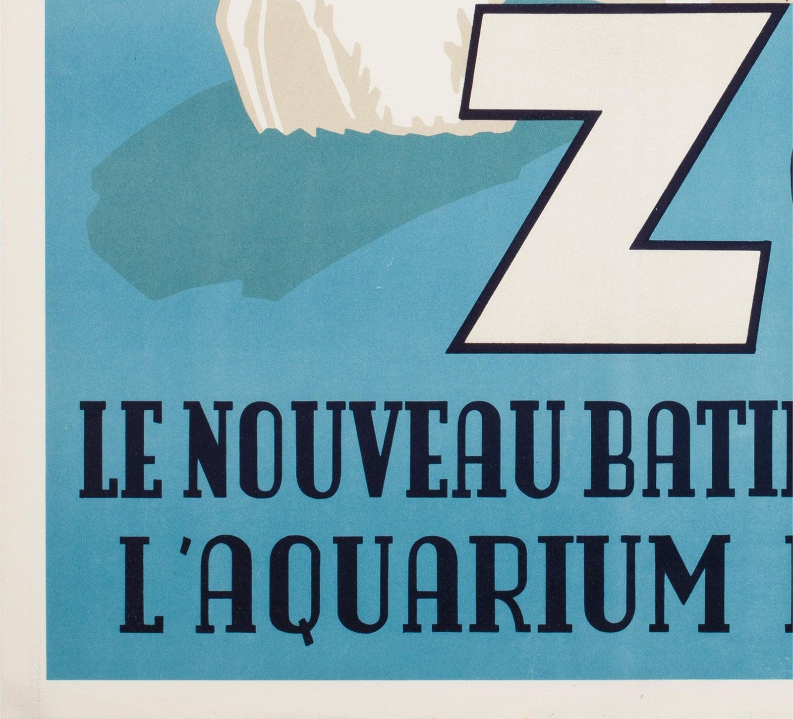 Antwerp Zoo Ijsbeer 1950 Grote Reclameposter. photo buy