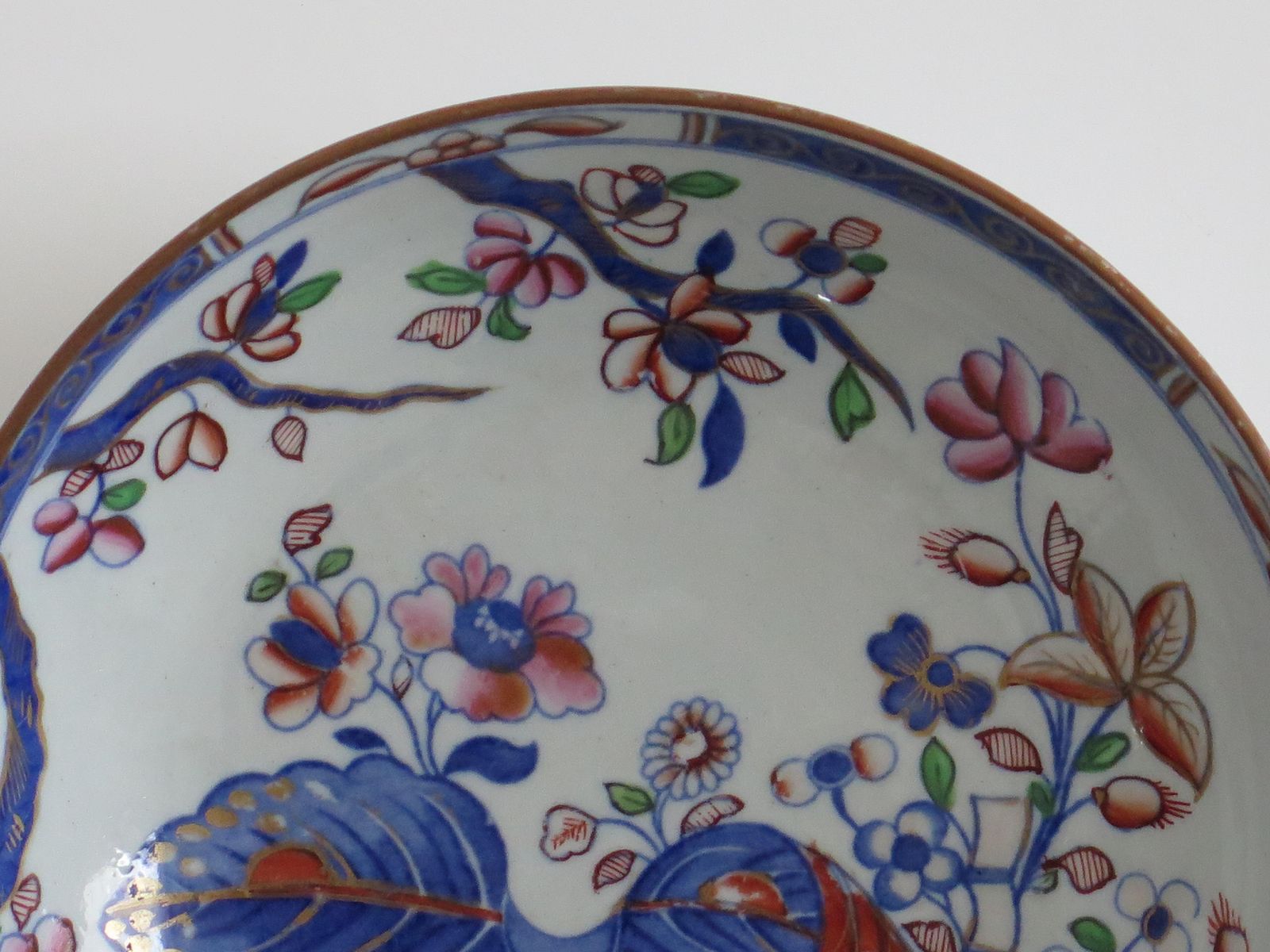Spode Ironstone China Dish, Tobacco Leaf Pattern No. 2061, ca. 1820 photo 160.0