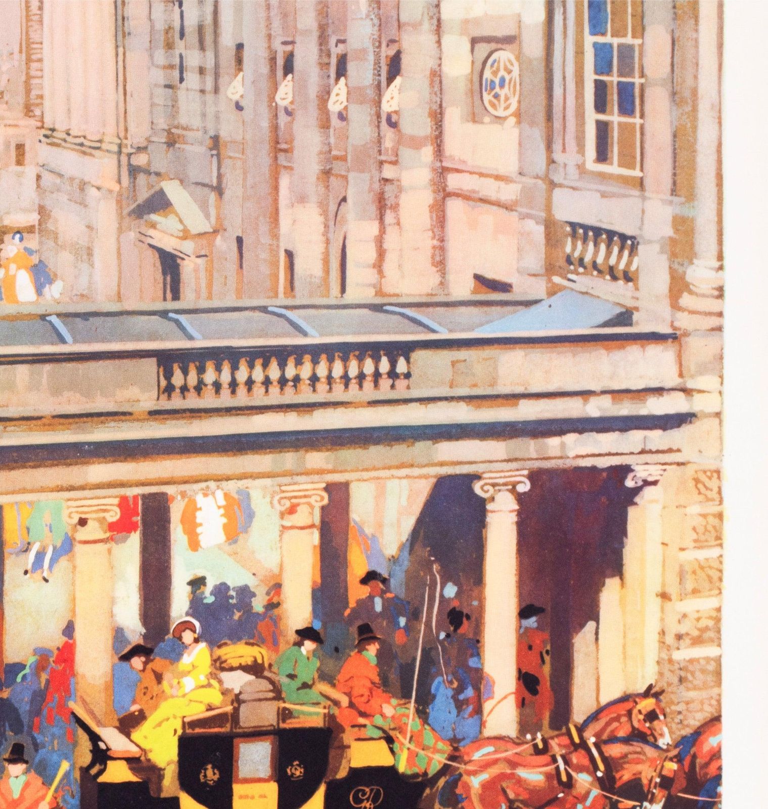 Bath The Georgian City 1955 British Railways Travel Poster, Gordon Nicoll. photo vinterior