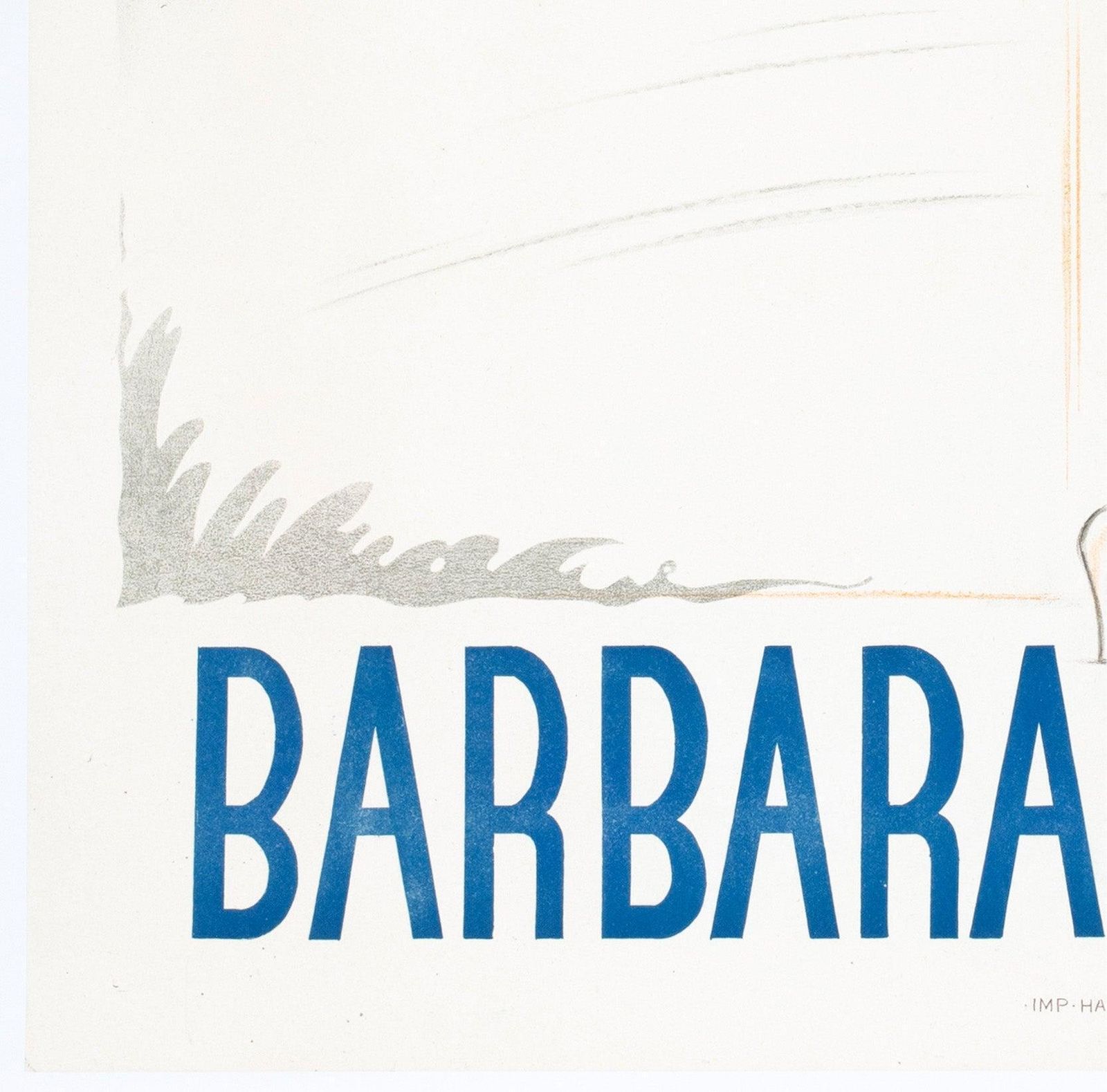Barbara Doumer C1940 Franse Music Hall Showgirl Poster, Maurice Harfort. photo buy